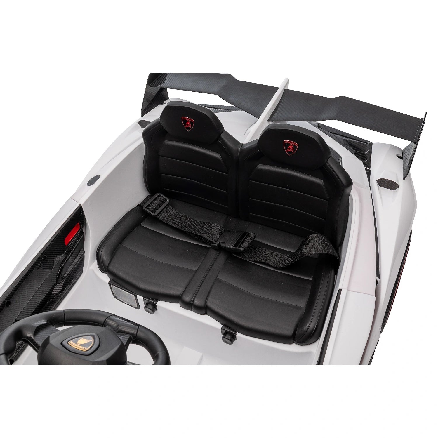 12V Licensed Lamborghini Veneno Kids Electric Ride-On Car – White