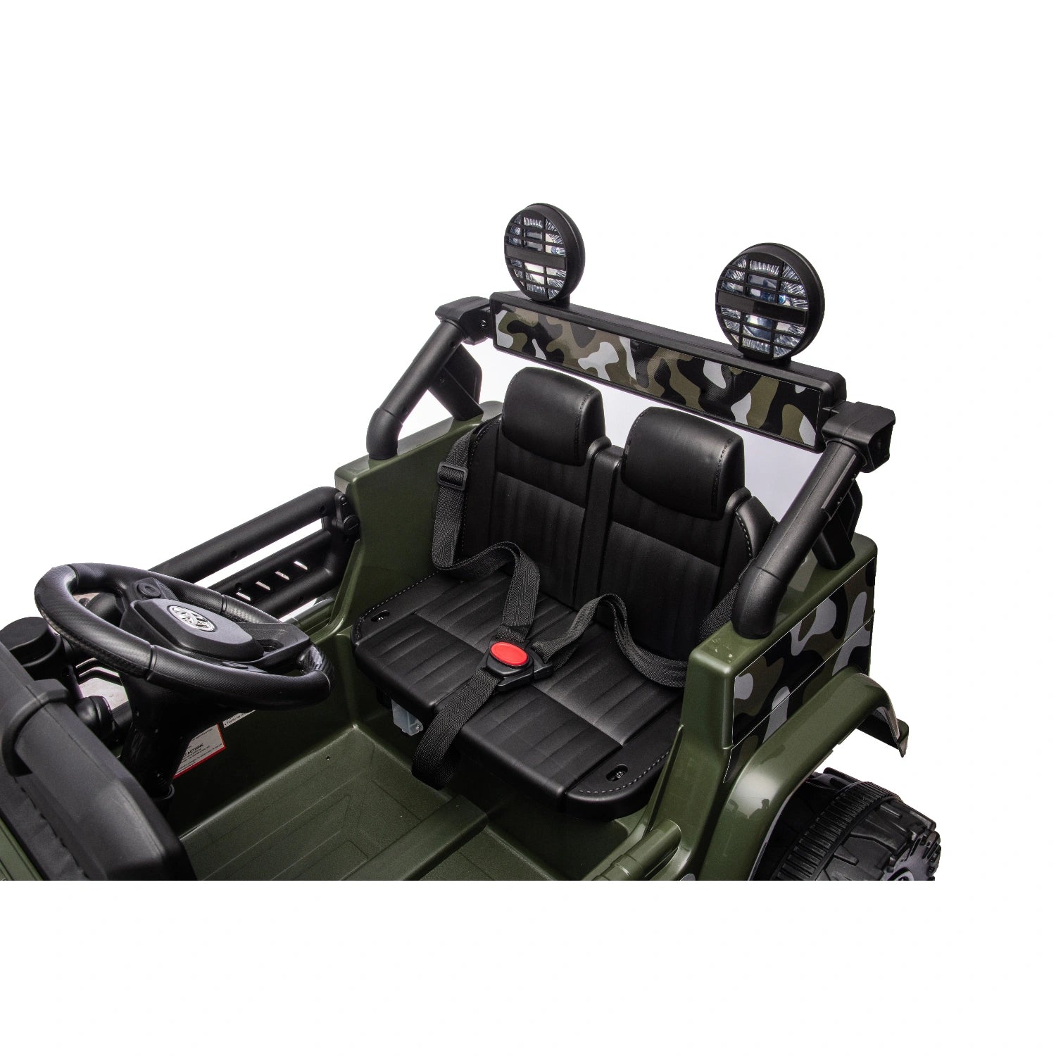 12V Licensed Toyota FJ Cruiser Kids Electric Ride-On Car – Army Green Camouflage Edition