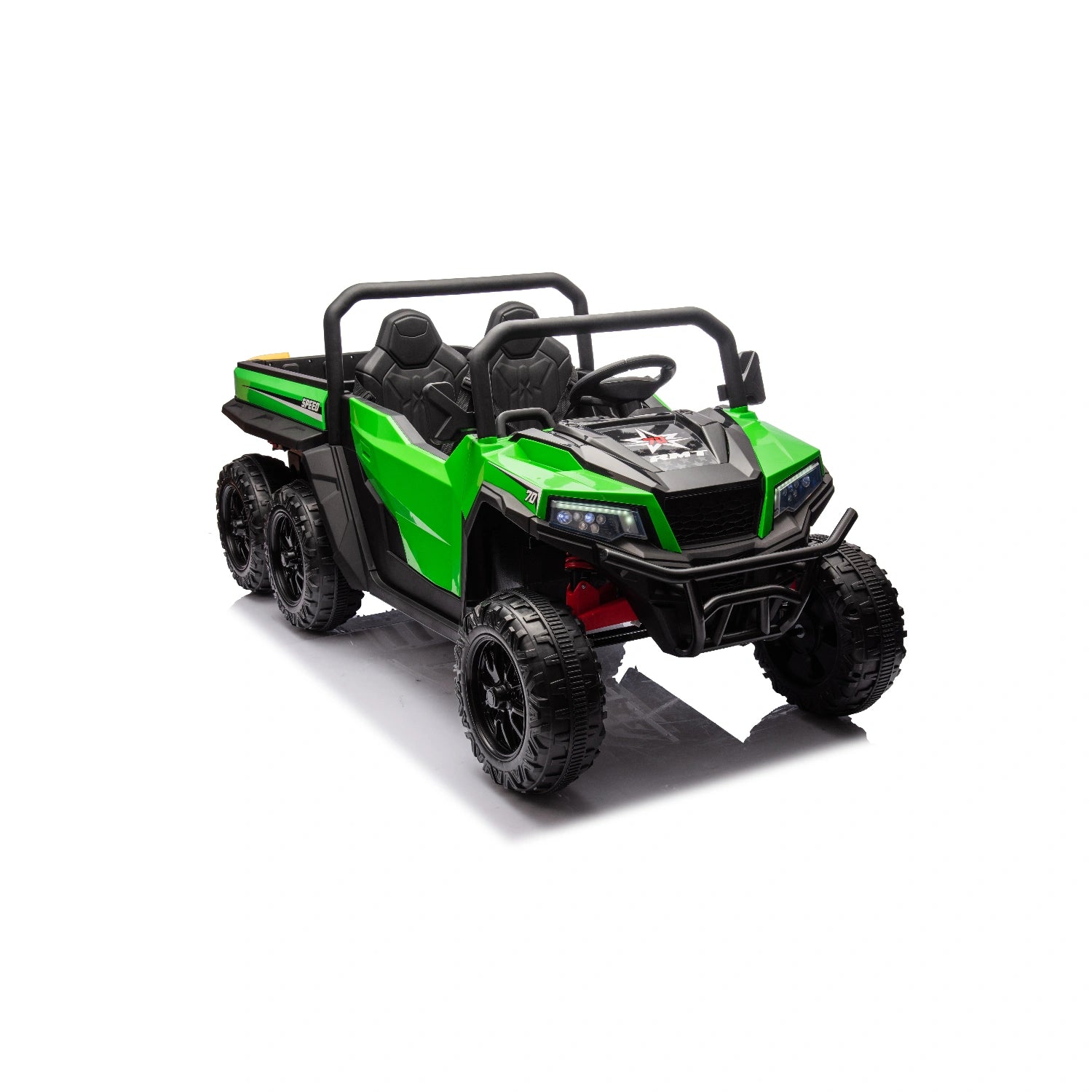 24V 6-Wheel Ride-On Construction Dump Truck with Electric Tipper & Remote – Green