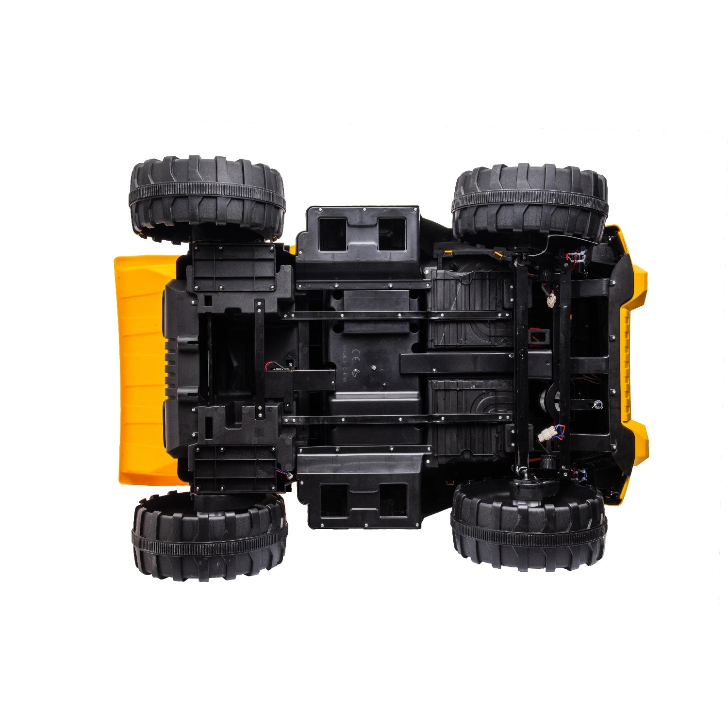 24V Ride-On Tipper Truck for Kids – Dual Seat Electric Construction Dump Truck with Remote – Yellow
