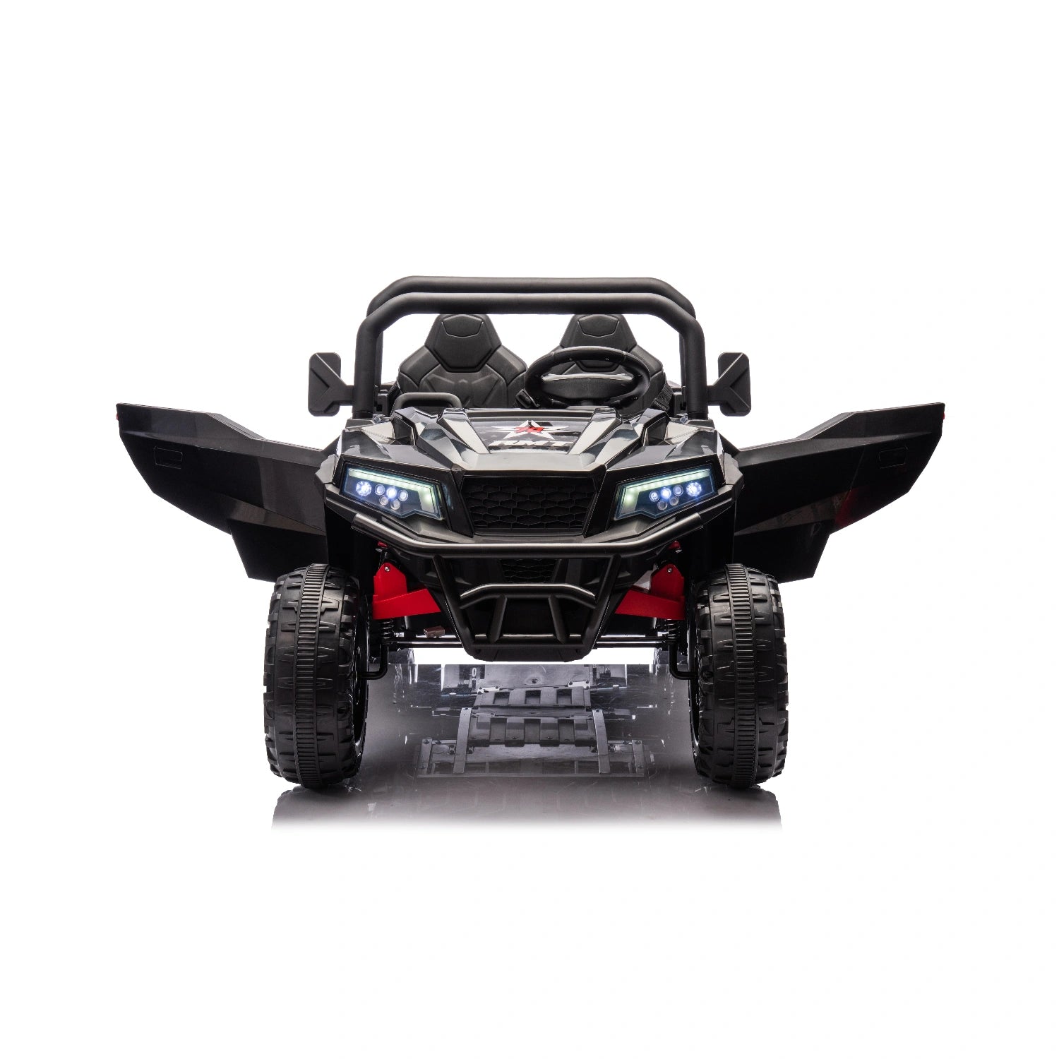 24V 6-Wheel Ride-On Farm Dump Truck with Electric Tipper & Remote – Black