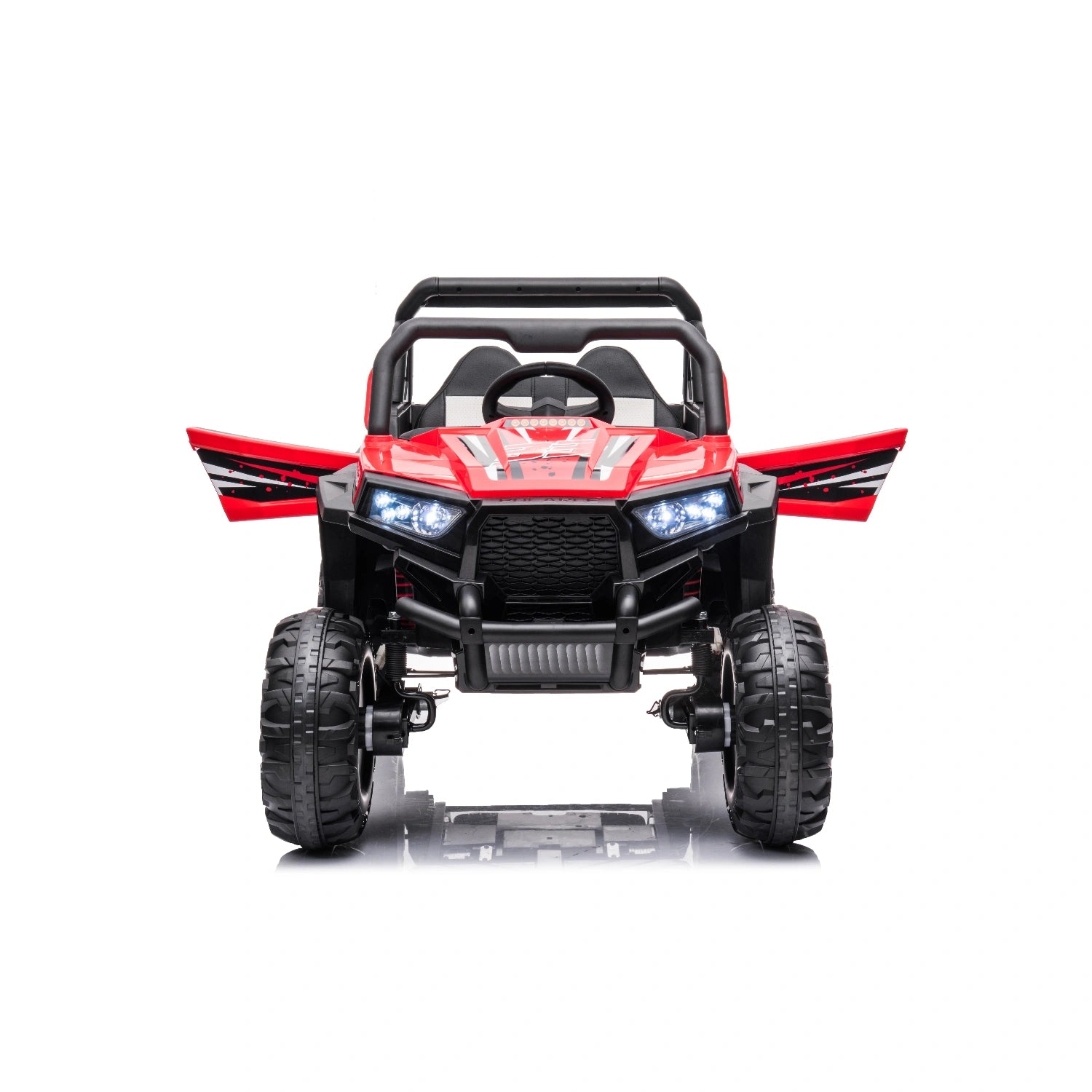 12V Ride-On Buggy for Kids – Jeep Style Off-Road Electric Car with Remote – Red