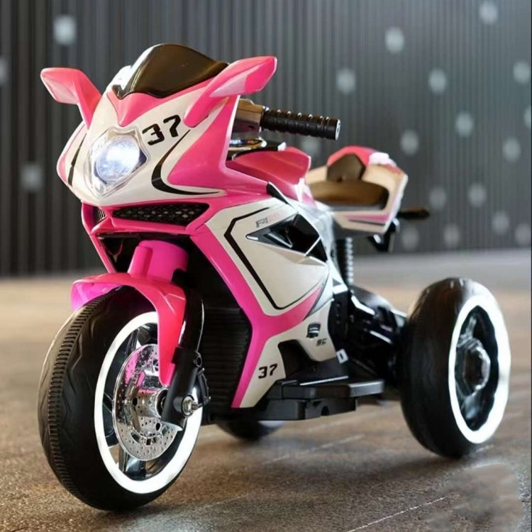 12V Kids Electric 3-Wheel Ride-On Motorcycle – Pink
