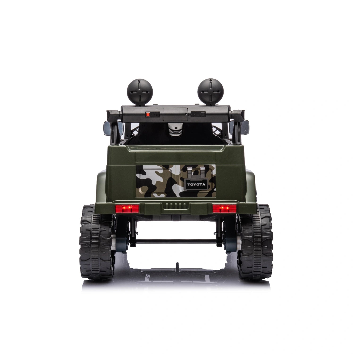 12V Licensed Toyota FJ Cruiser Kids Electric Ride-On Car – Army Green Camouflage Edition