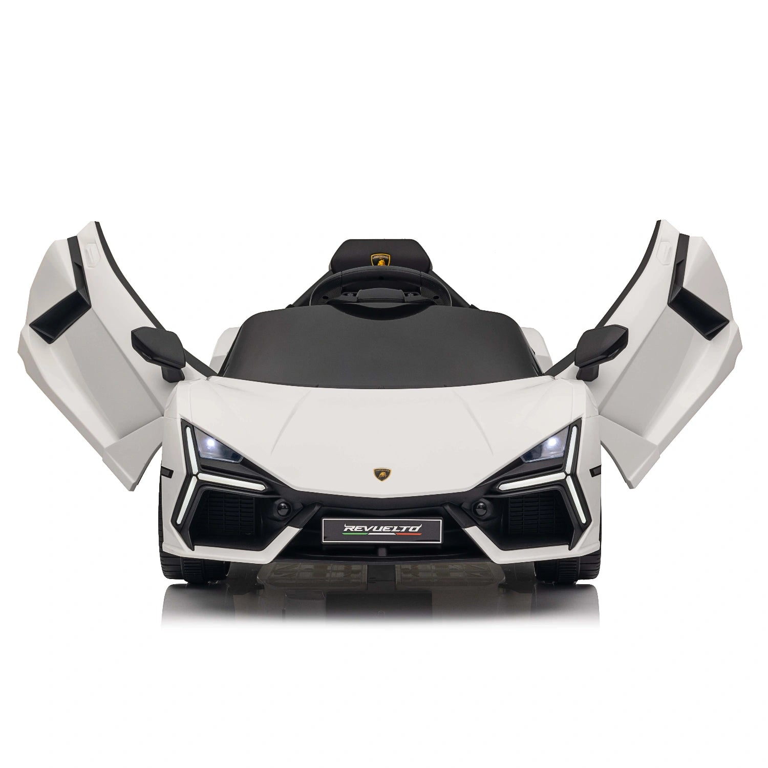 12V Licensed Lamborghini Revuelto Kids Electric Ride-On Car – White