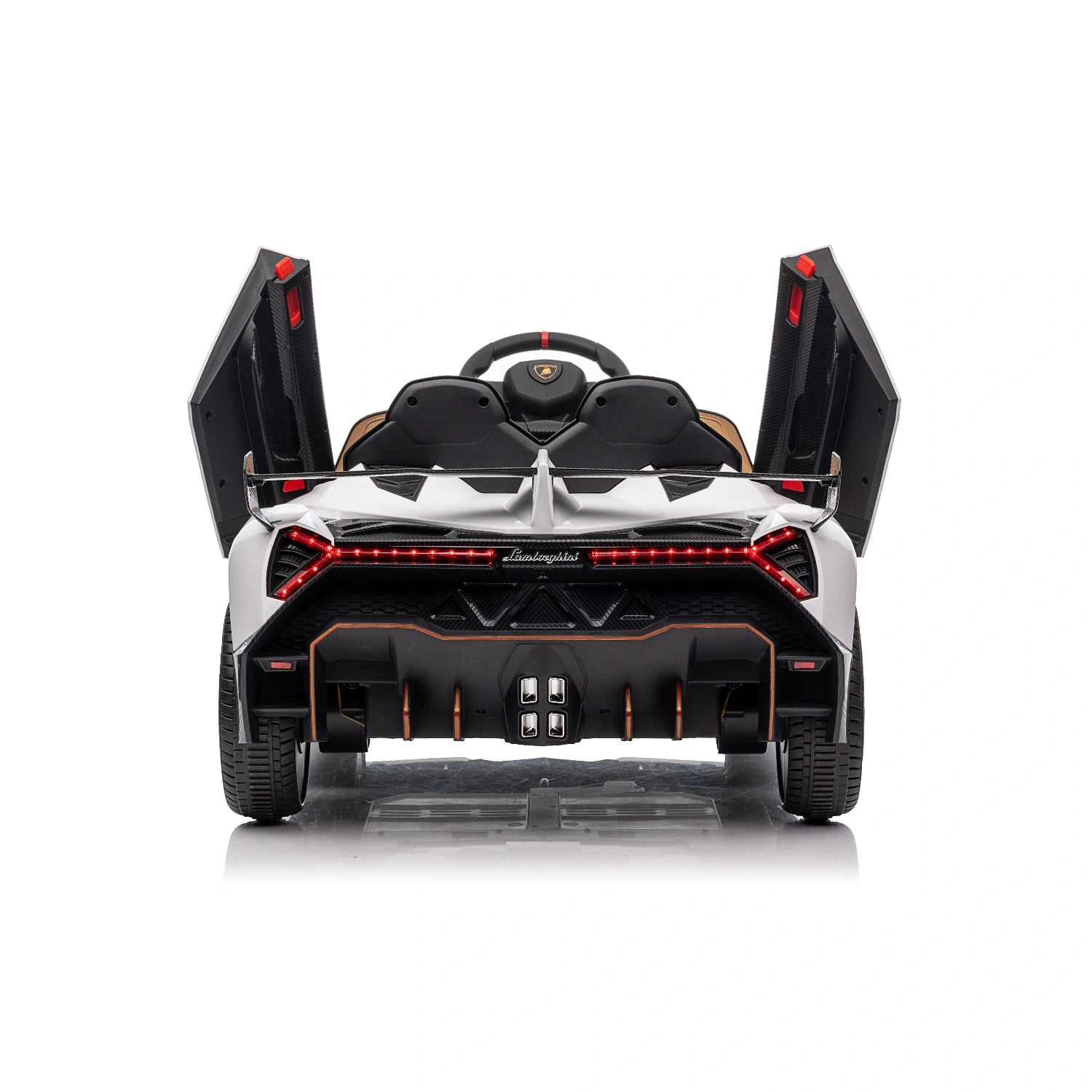 12V Licensed Lamborghini Veneno Kids Electric Ride-On Car – White