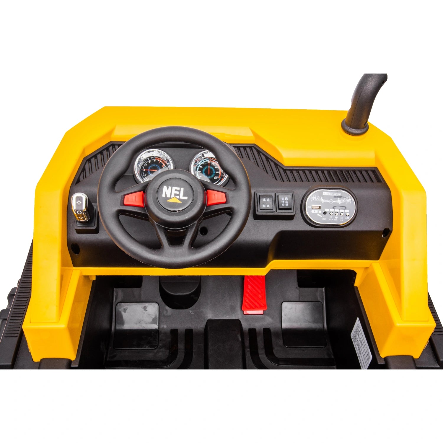 24V Ride-On Tipper Truck for Kids – Dual Seat Electric Construction Dump Truck with Remote – Yellow
