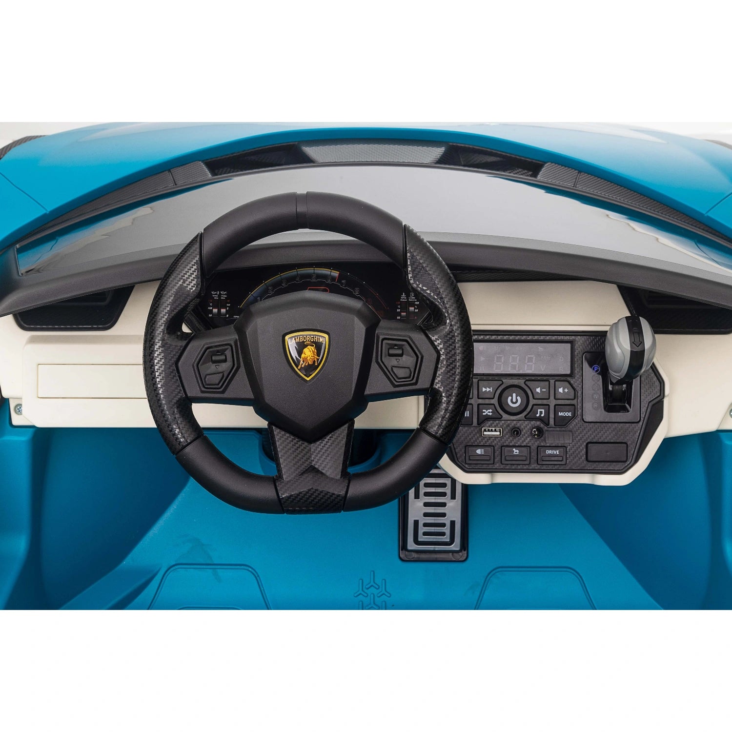 24V Licensed Lamborghini Sian Roadster Children’s Ride-On Car – Electric Kids 4-Wheeler – Blue