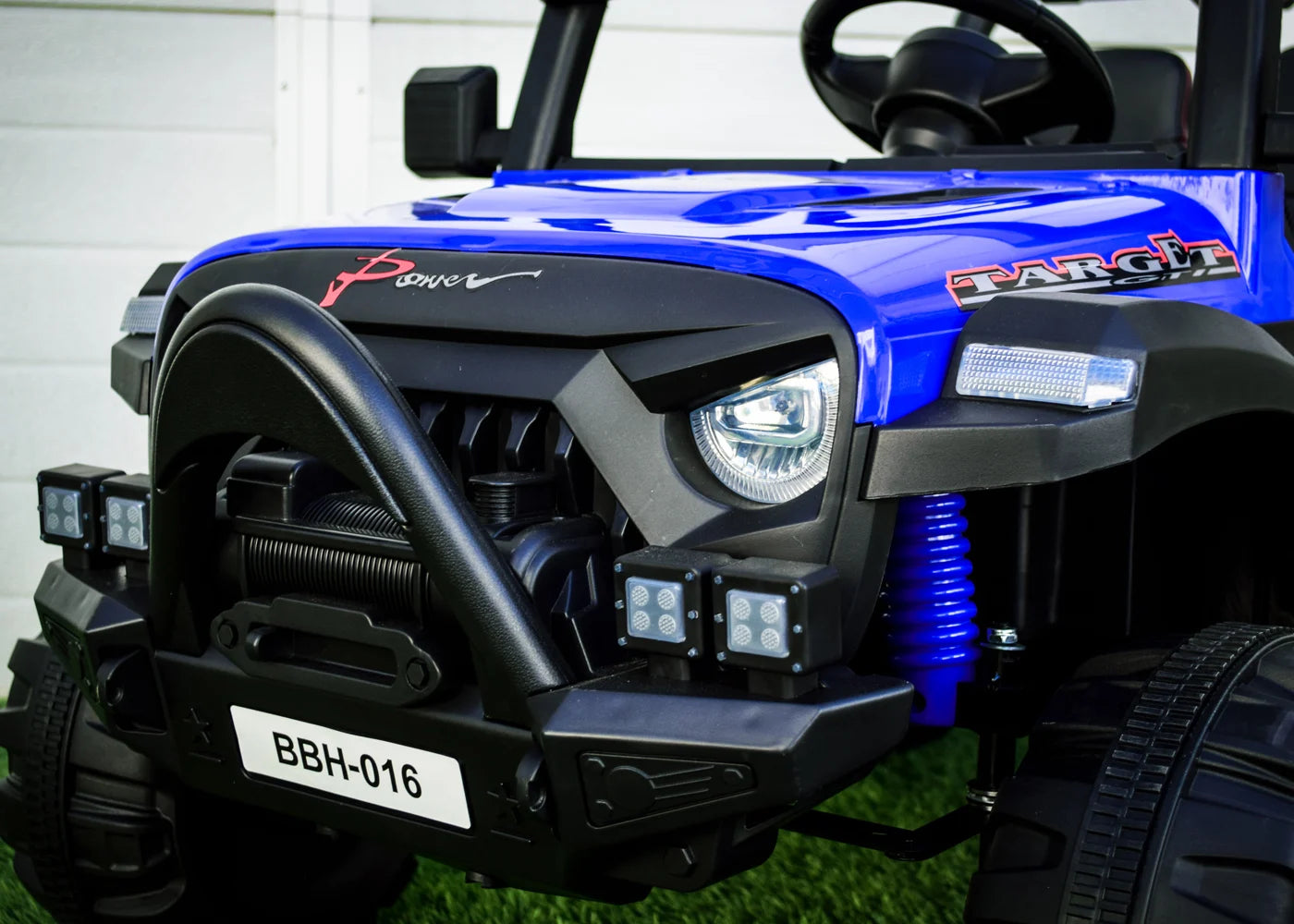 kids jeep with angry bird face