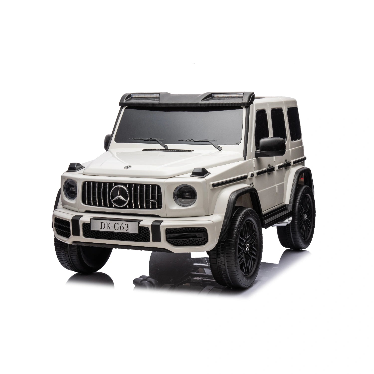 White Licensed Double Seat Mercedes-Benz Kids Ride On Car G63 with RC, 24v 14ah, 800W