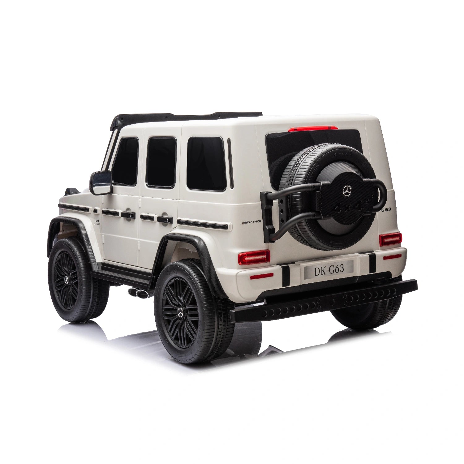 White Licensed Double Seat Mercedes-Benz Kids Ride On Car G63 with RC, 24v 14ah, 800W