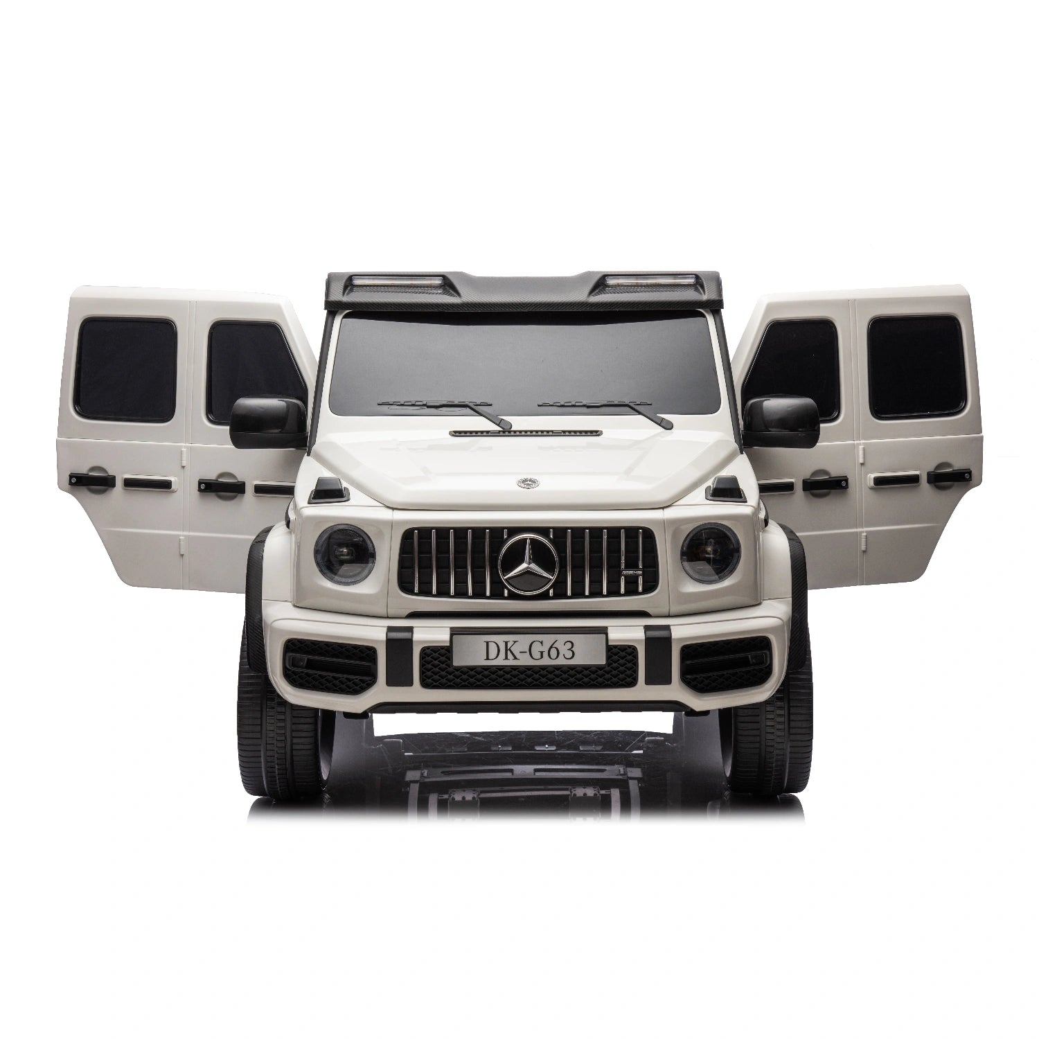 White Licensed Double Seat Mercedes-Benz Kids Ride On Car G63 with RC, 24v 14ah, 800W