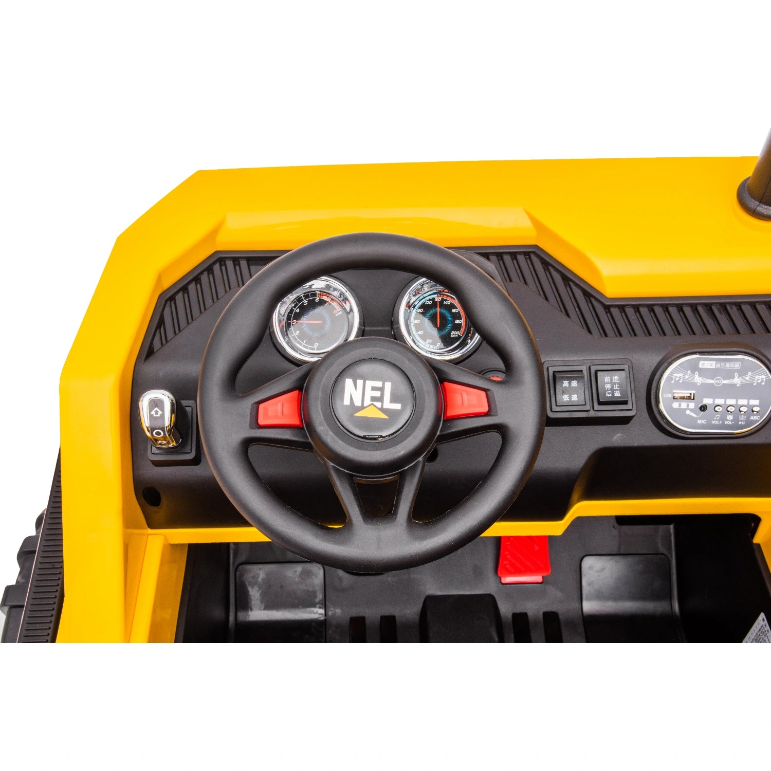 24V Ride-On Tipper Truck for Kids – Dual Seat Electric Construction Dump Truck with Remote – Yellow