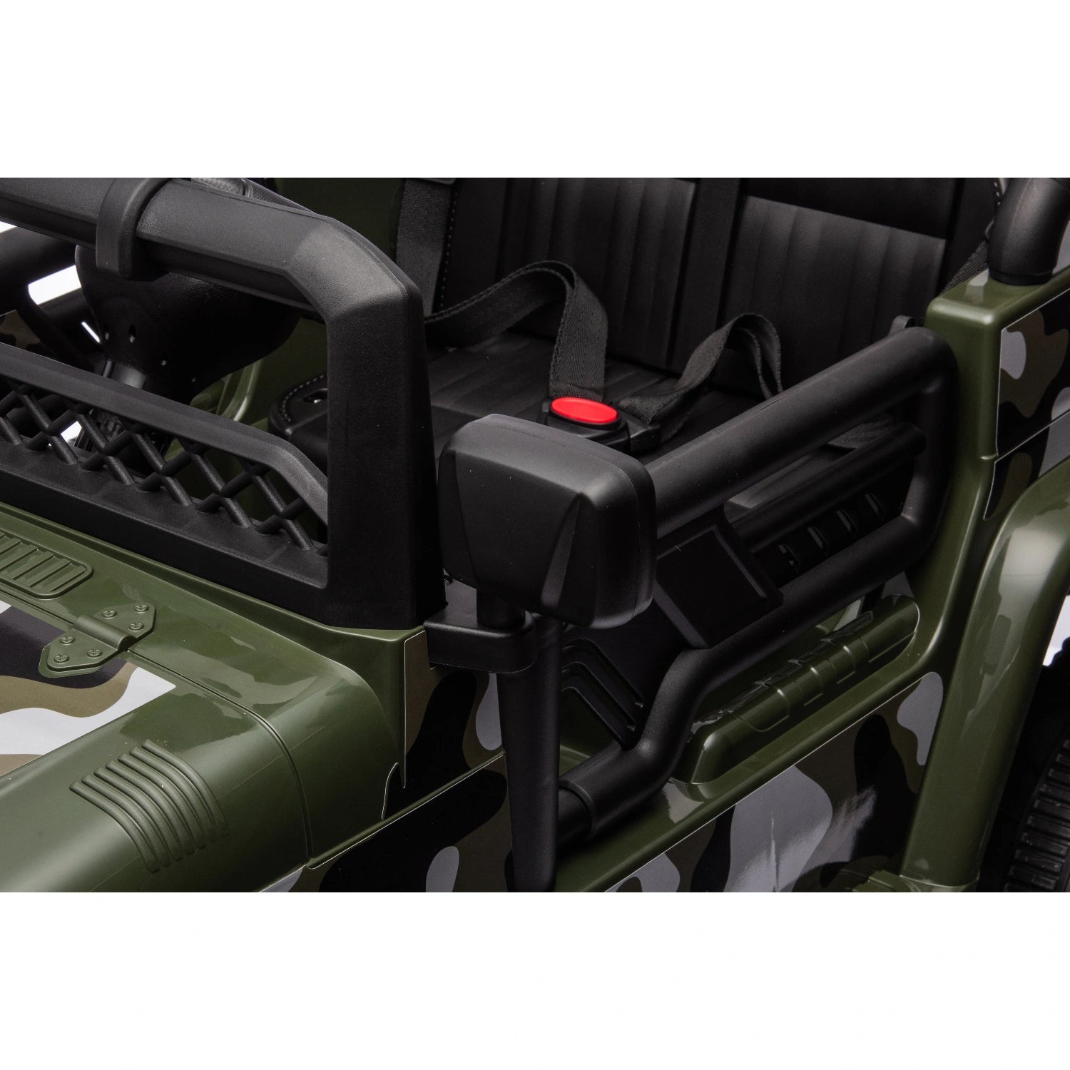 12V Licensed Toyota FJ Cruiser Kids Electric Ride-On Car – Army Green Camouflage Edition