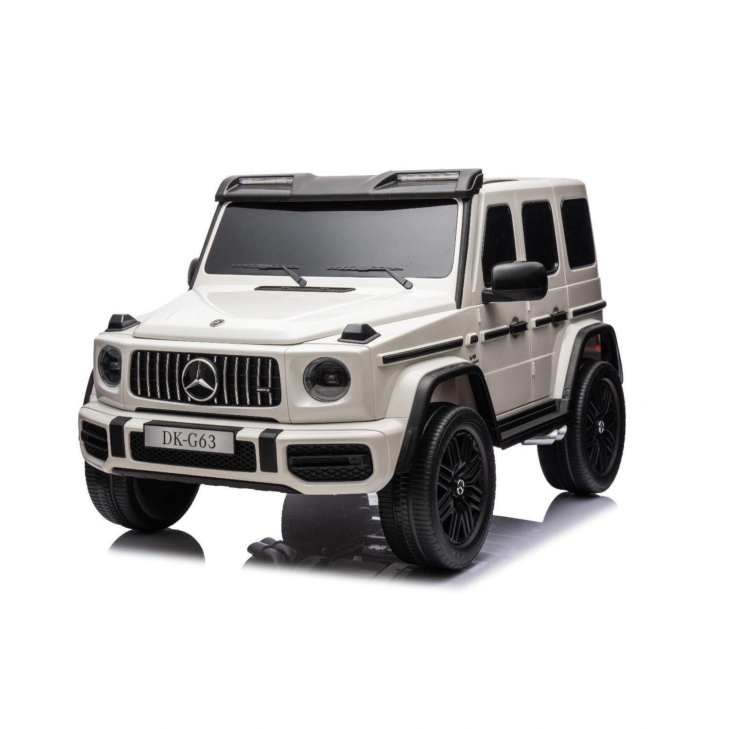White Licensed Double Seat Mercedes-Benz Kids Ride On Car G63 with RC, 24v 14ah, 800W