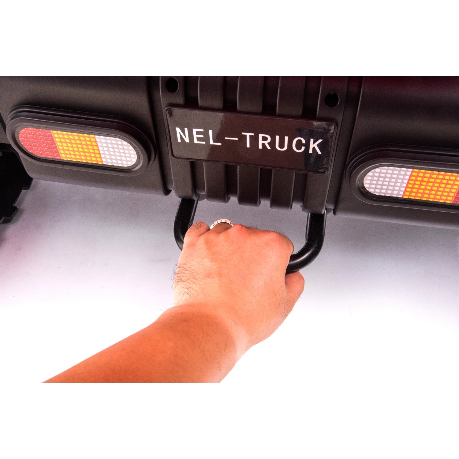 Red 24V Kids Construction Ride-On Truck, Farm Style Electric Dump Truck with Tipping Tray