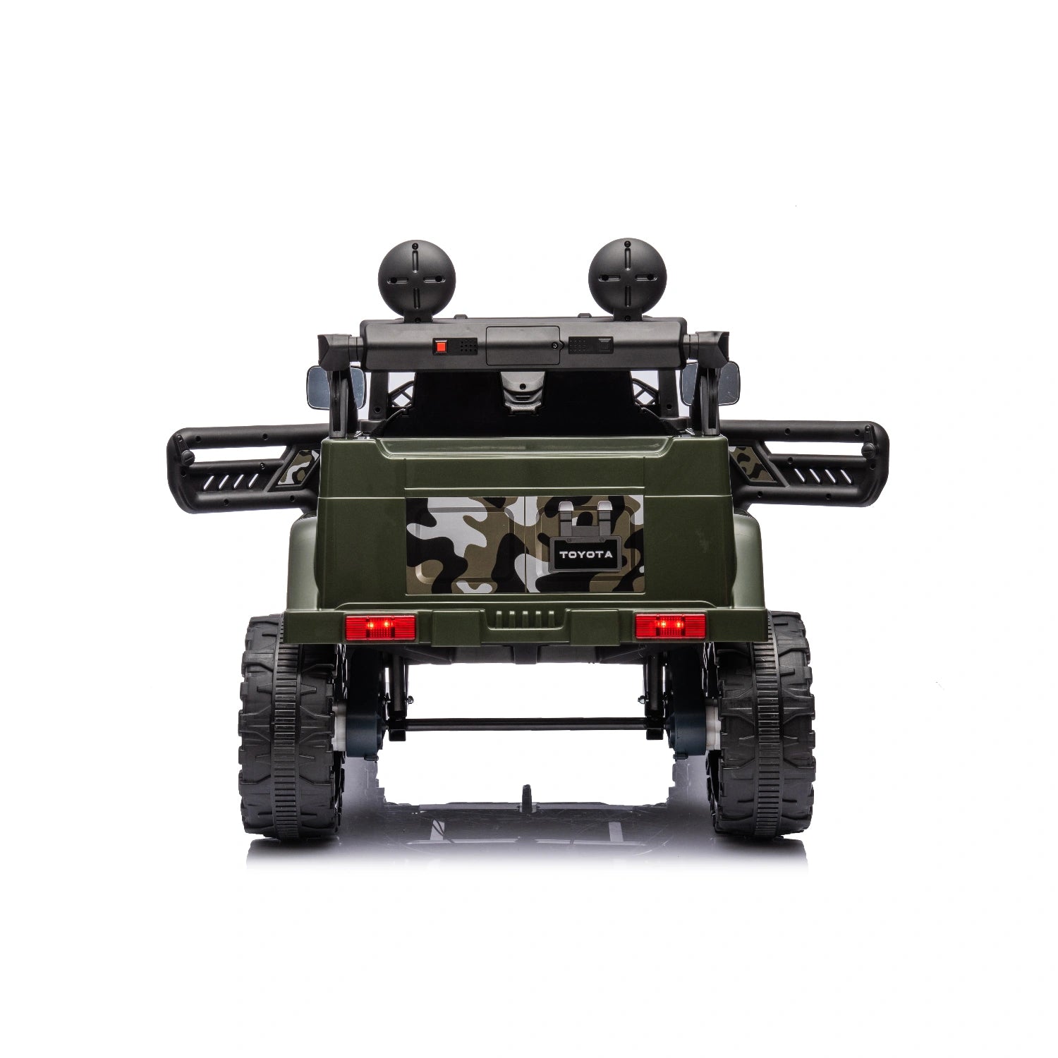 12V Licensed Toyota FJ Cruiser Kids Electric Ride-On Car – Army Green Camouflage Edition