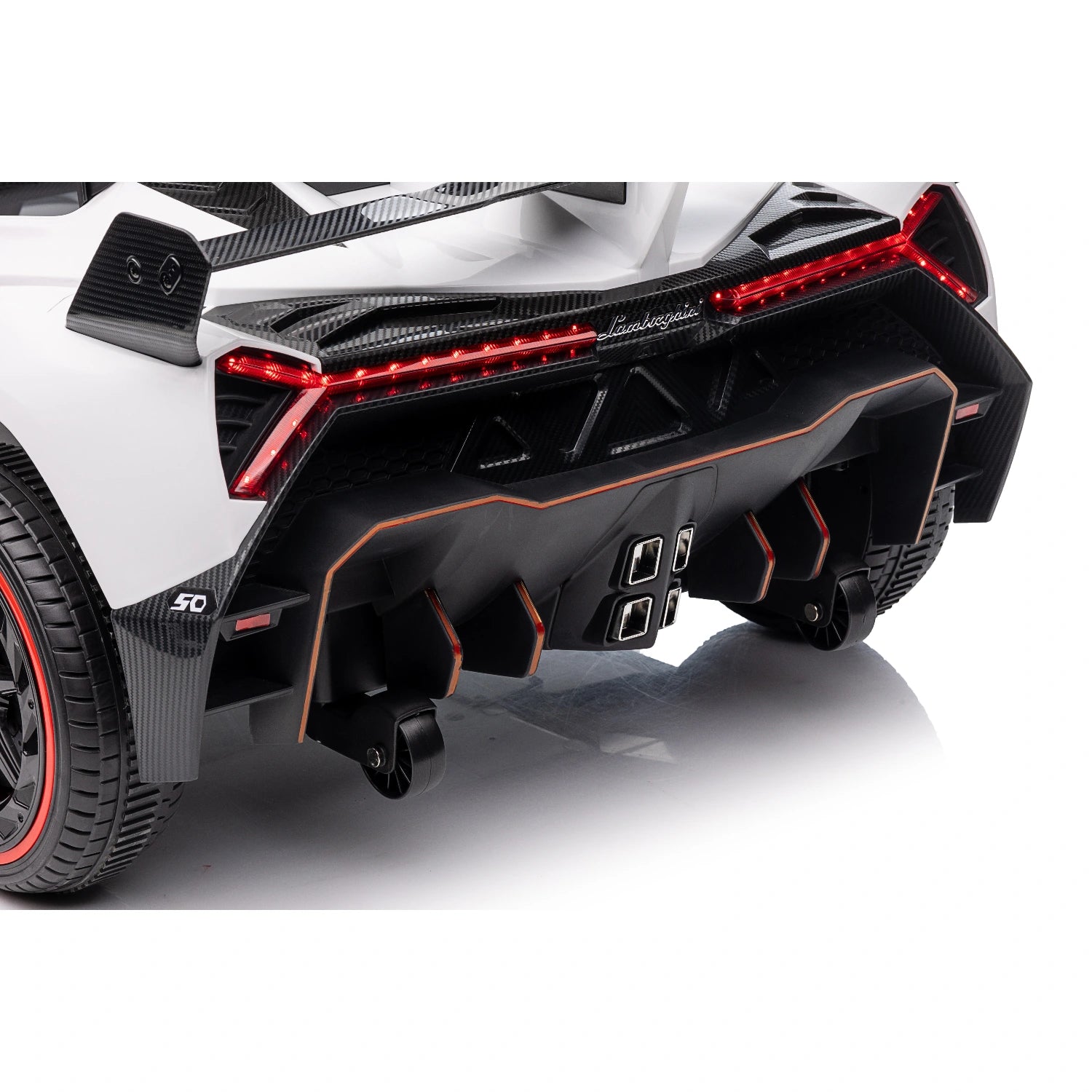 12V Licensed Lamborghini Veneno Kids Electric Ride-On Car – White