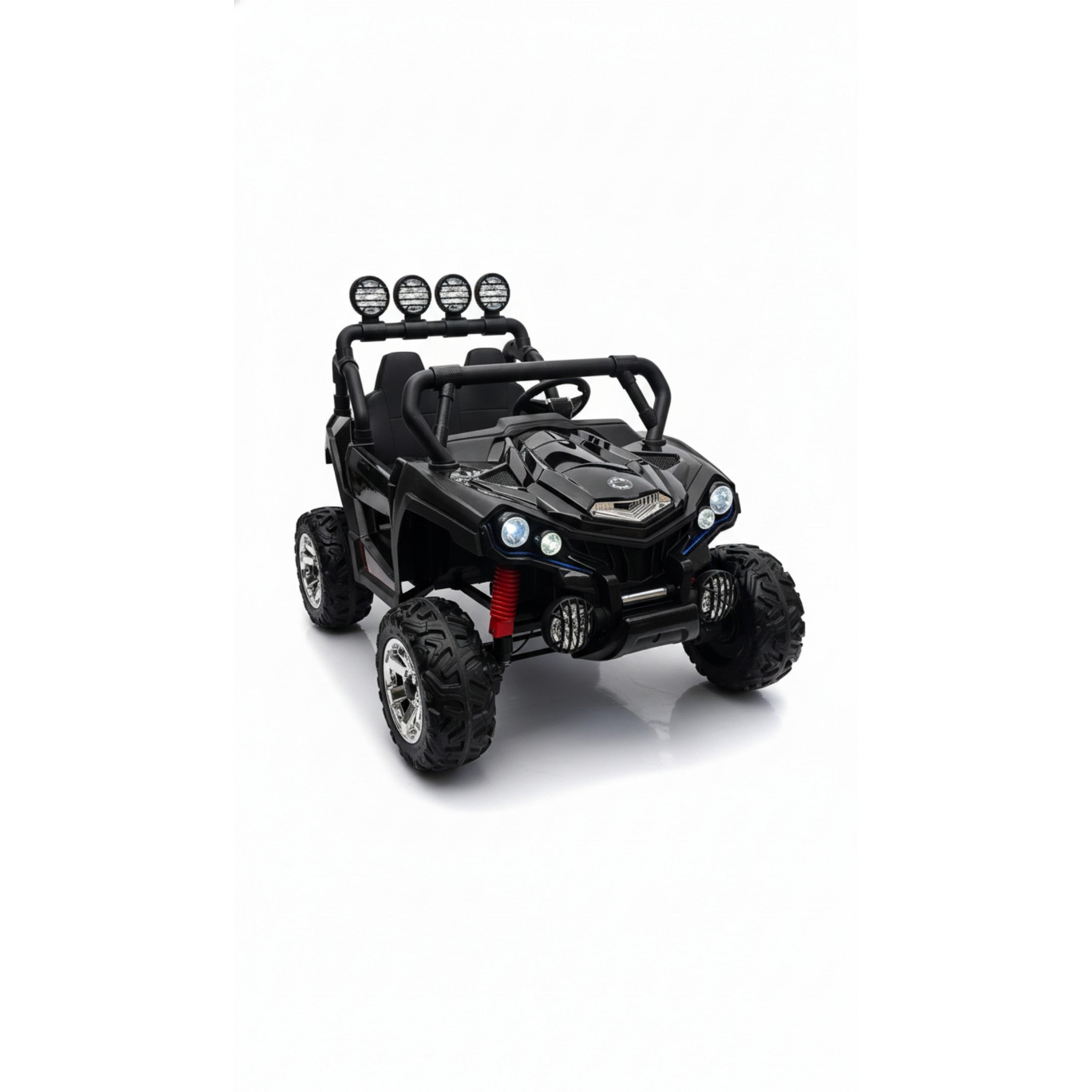 24V Kids Electric Ride-On Buggy – 800W Two-Seater Off-Road UTV for Children – Spray Painted Black