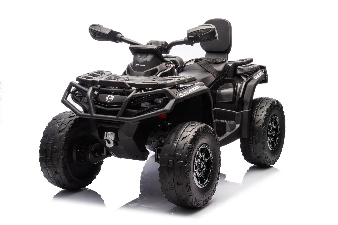 24V 800W Licensed Can-Am Outlander 2-Seater 4x4 ATV Quad Bike – Black
