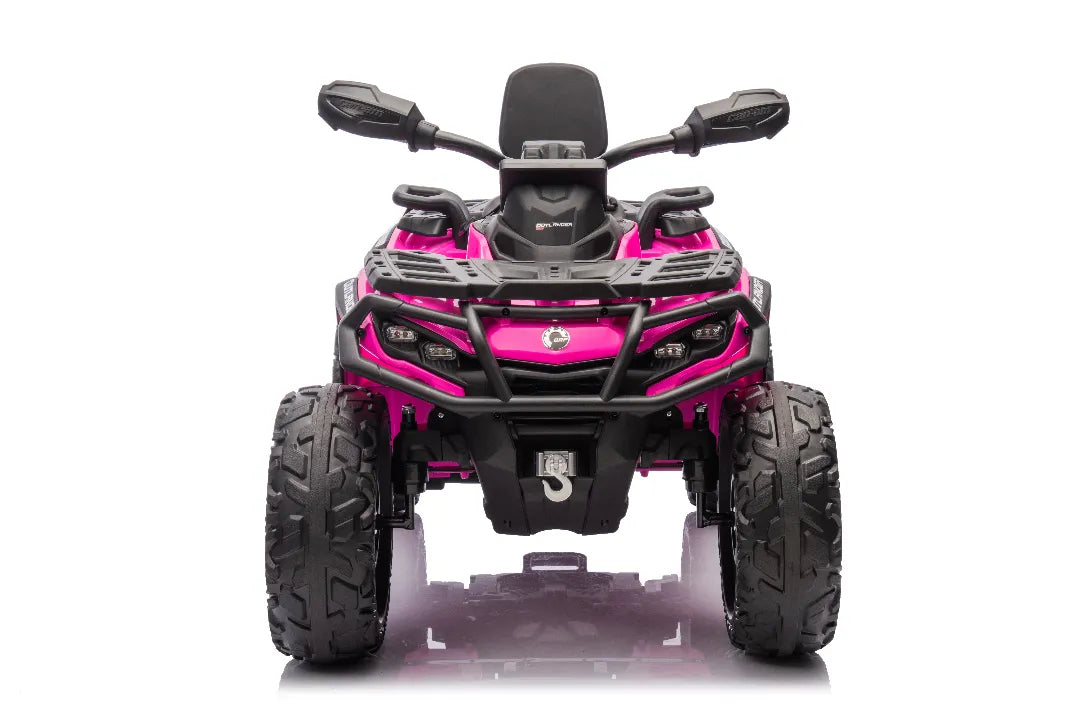 Licensed 24V Can-Am Outlander Monster 2-Seater Ride-On Quad – Barbie Pink