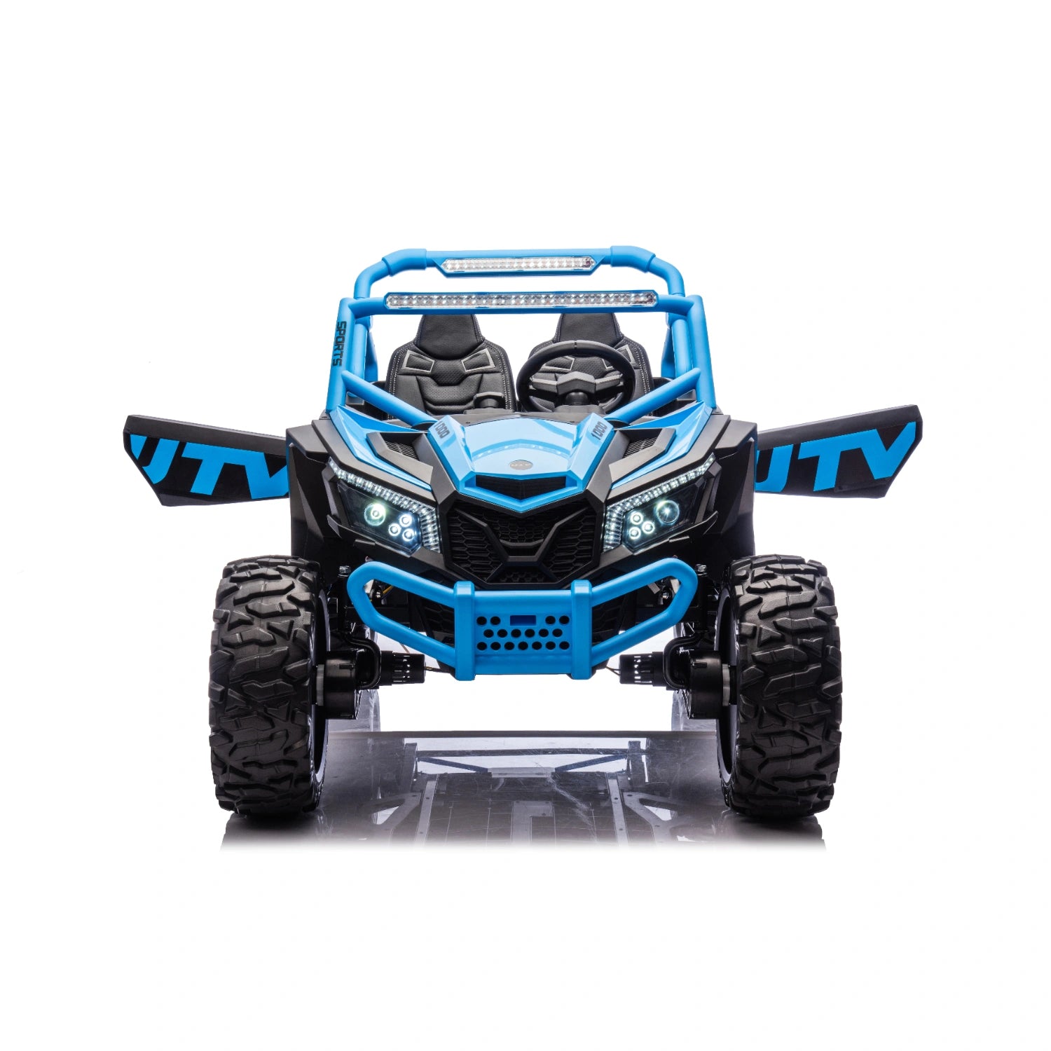 King of UTVs ZForce RZR Turbo 24V 1400W Off-Road 4WD Kids Ride-On Buggy – Blue