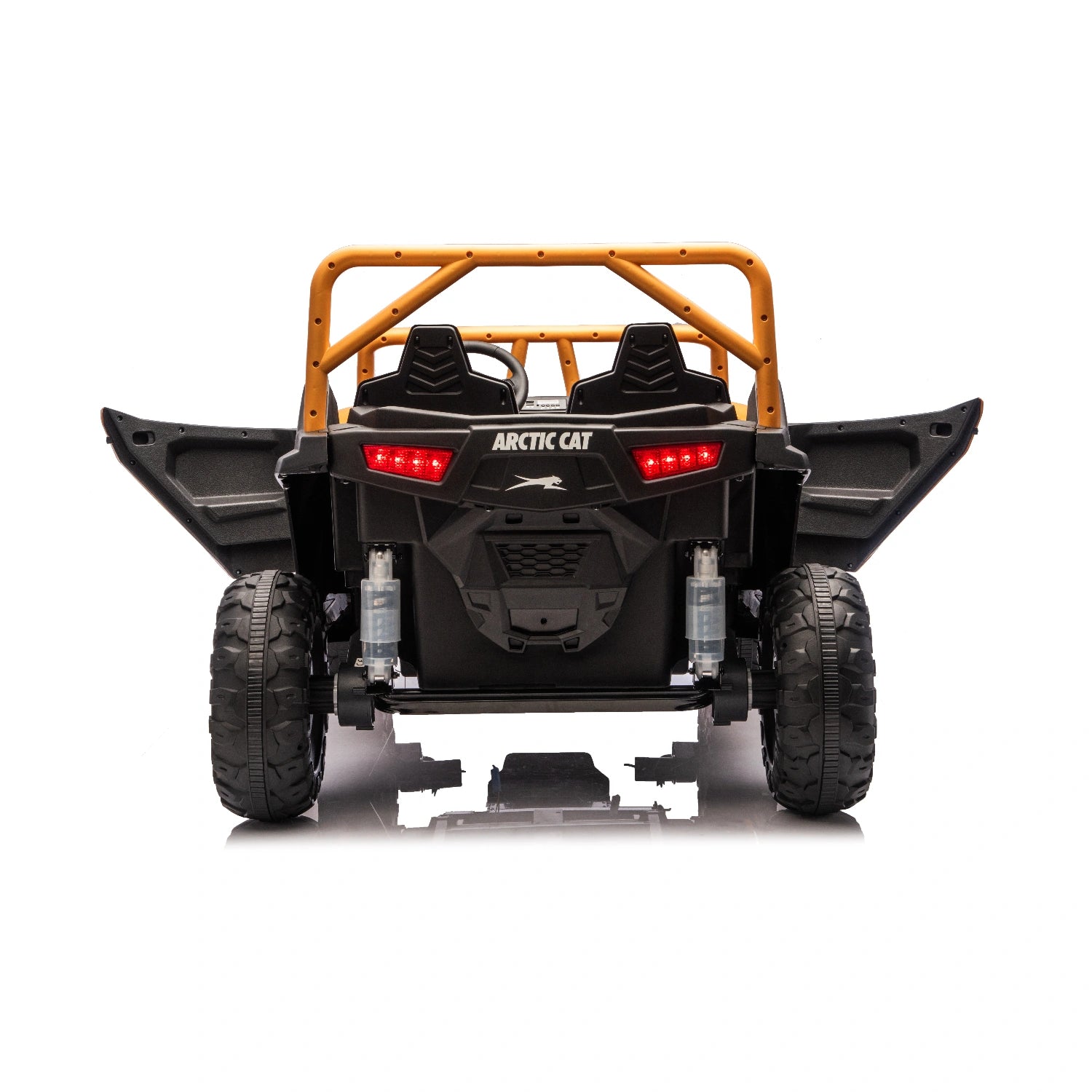 24V Licensed WildCat Arctic Cat Kids Electric Buggy – Two Seater Ride-On Beach Buggy UTV – Gold