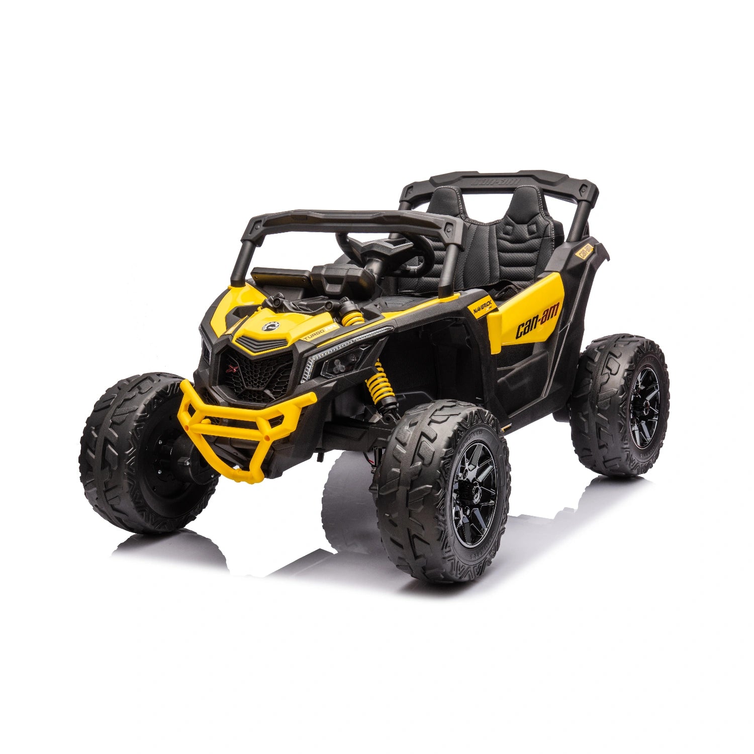 24V Can-Am Maverick Kids Ride-On UTV – 4WD Single Seater (Yellow)