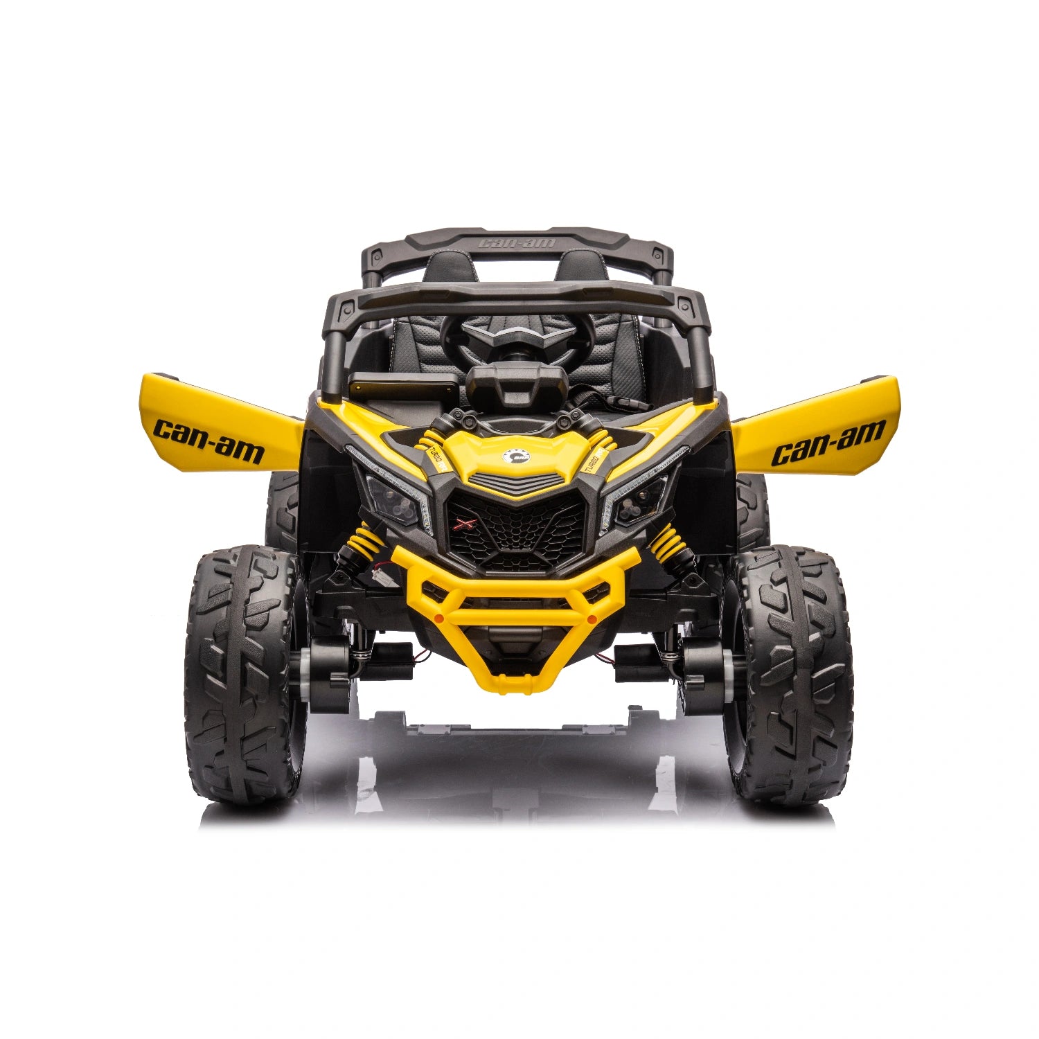 24V Can-Am Maverick Kids Ride-On UTV – 4WD Single Seater (Yellow)