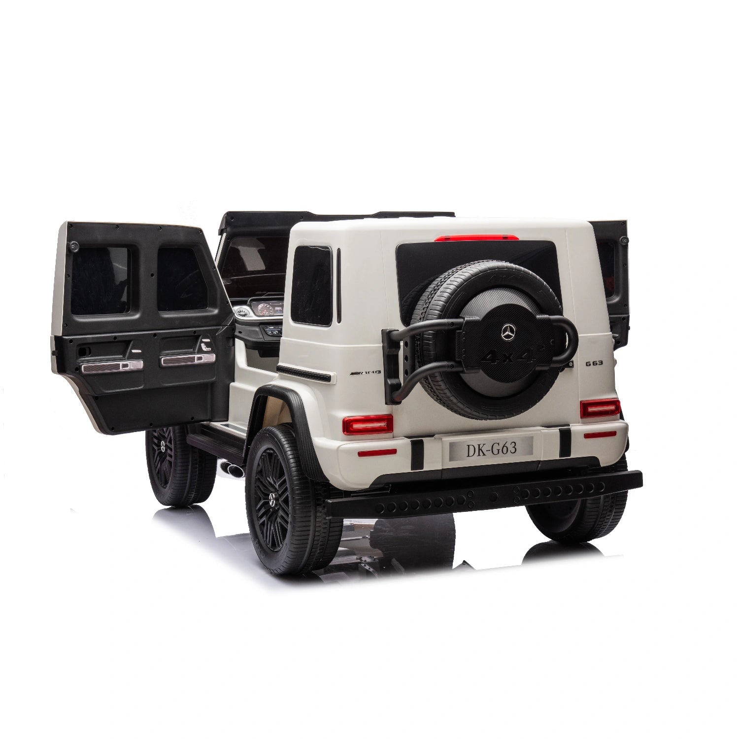 White Licensed Double Seat Mercedes-Benz Kids Ride On Car G63 with RC, 24v 14ah, 800W