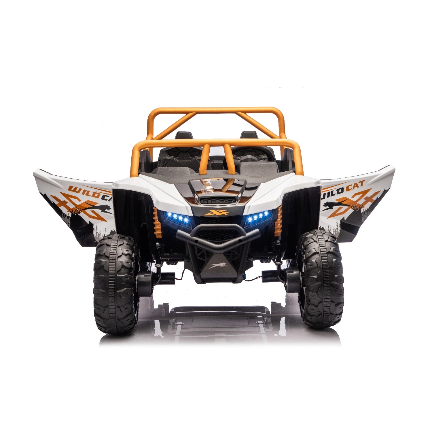 24V Licensed WildCat Arctic Cat Kids Ride-On Buggy – Two Seater Electric Beach Buggy UTV – White