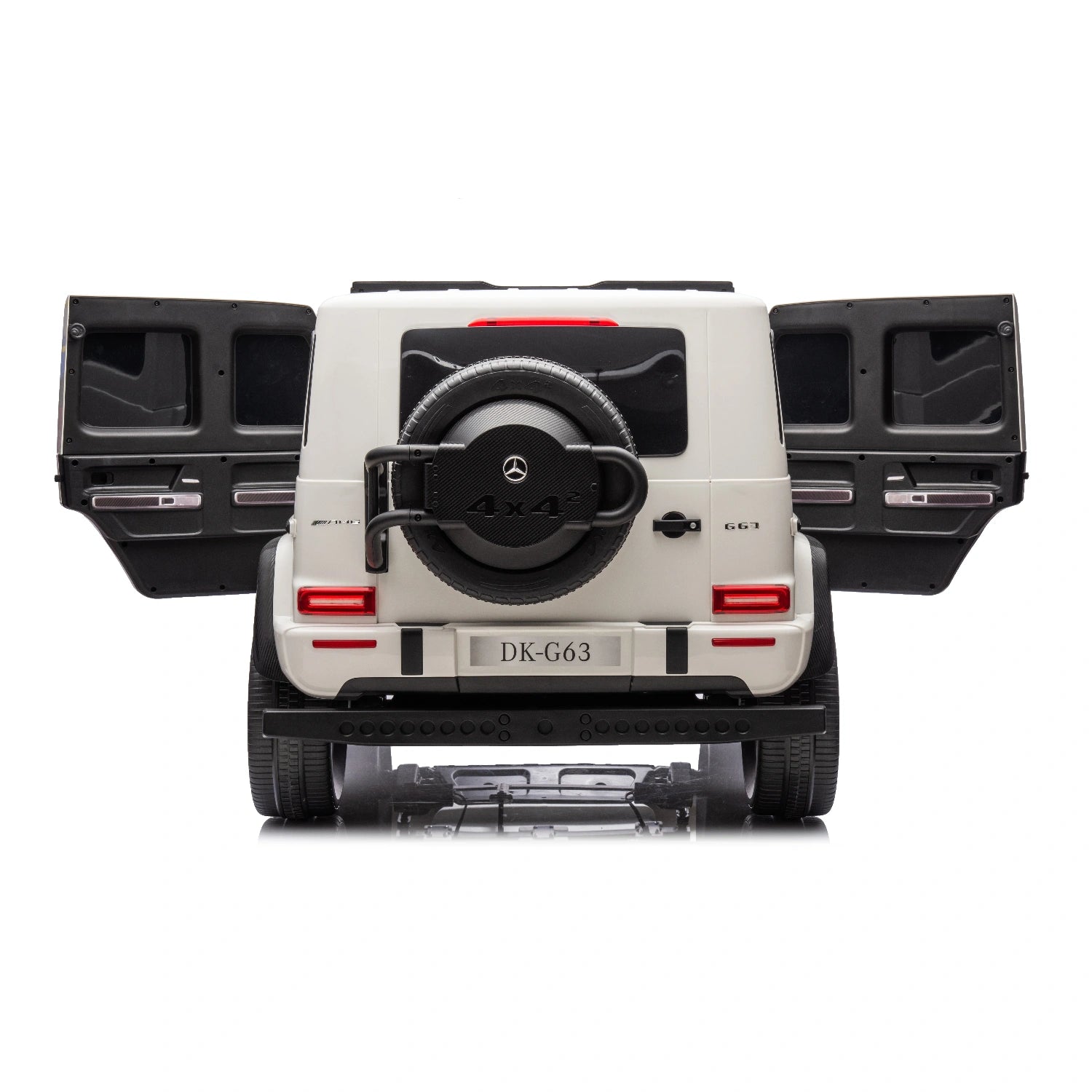White Licensed Double Seat Mercedes-Benz Kids Ride On Car G63 with RC, 24v 14ah, 800W