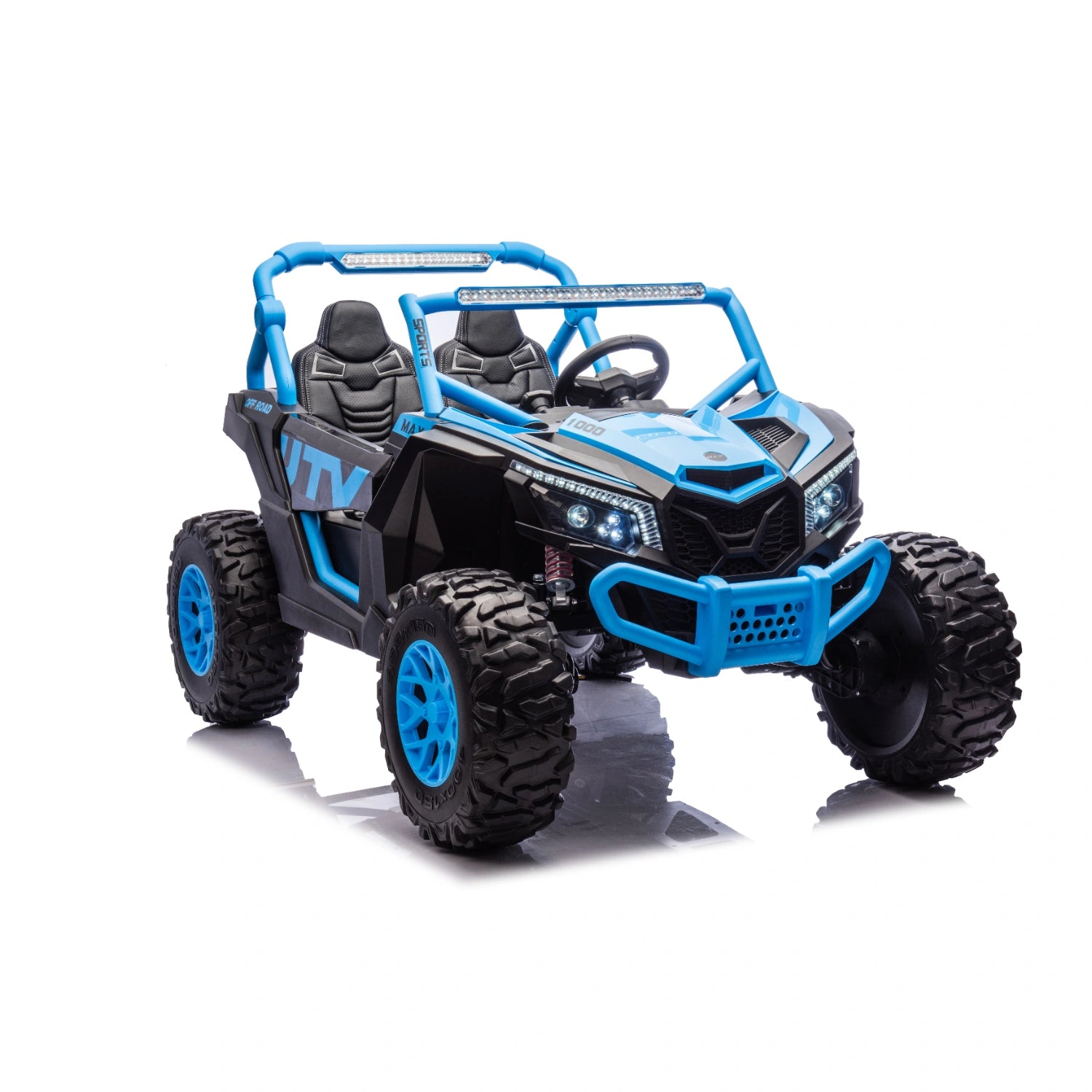 King of UTVs ZForce RZR Turbo 24V 1400W Off-Road 4WD Kids Ride-On Buggy – Blue