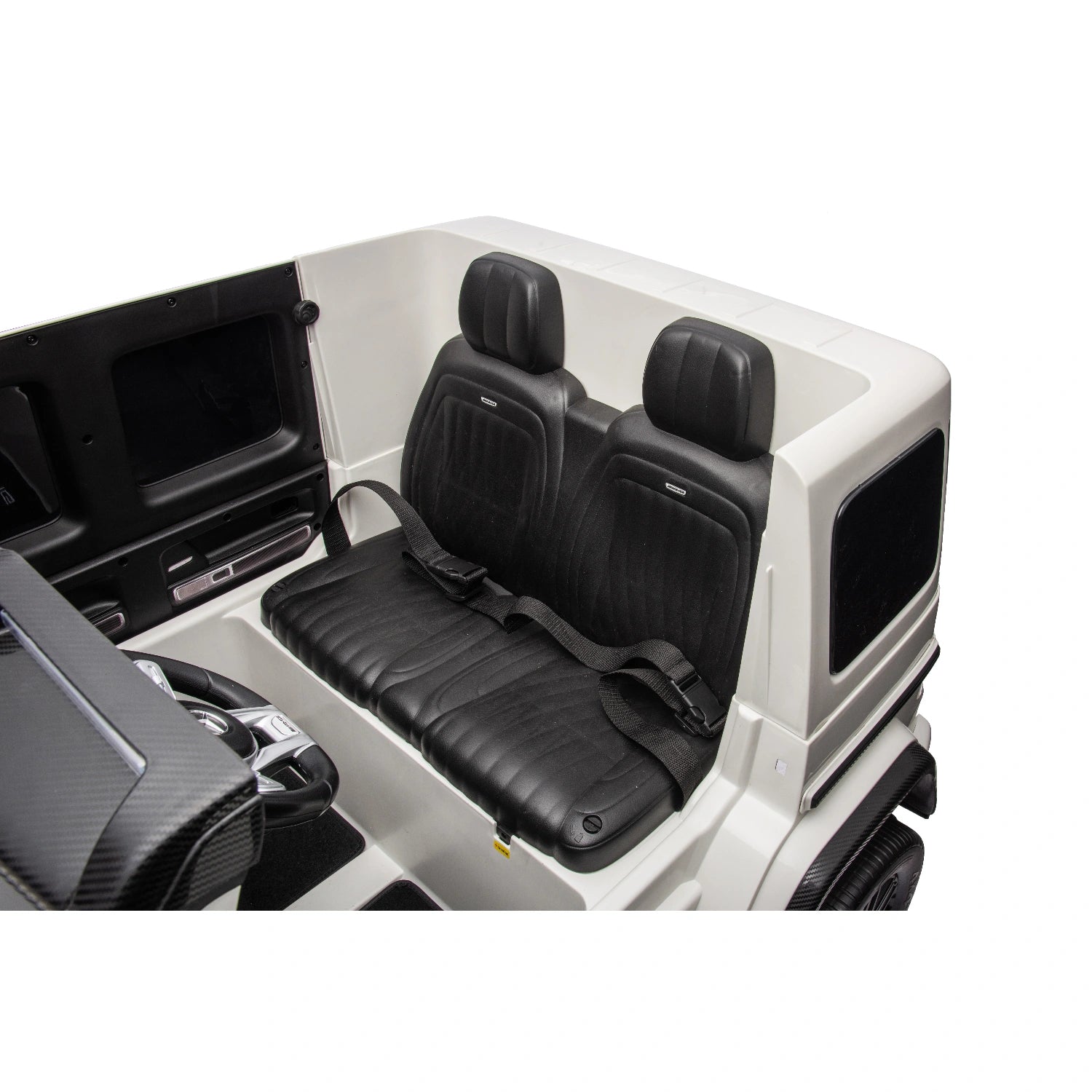 White Licensed Double Seat Mercedes-Benz Kids Ride On Car G63 with RC, 24v 14ah, 800W