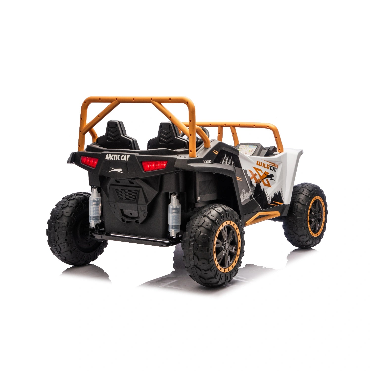 24V Licensed WildCat Arctic Cat Kids Ride-On Buggy – Two Seater Electric Beach Buggy UTV – White