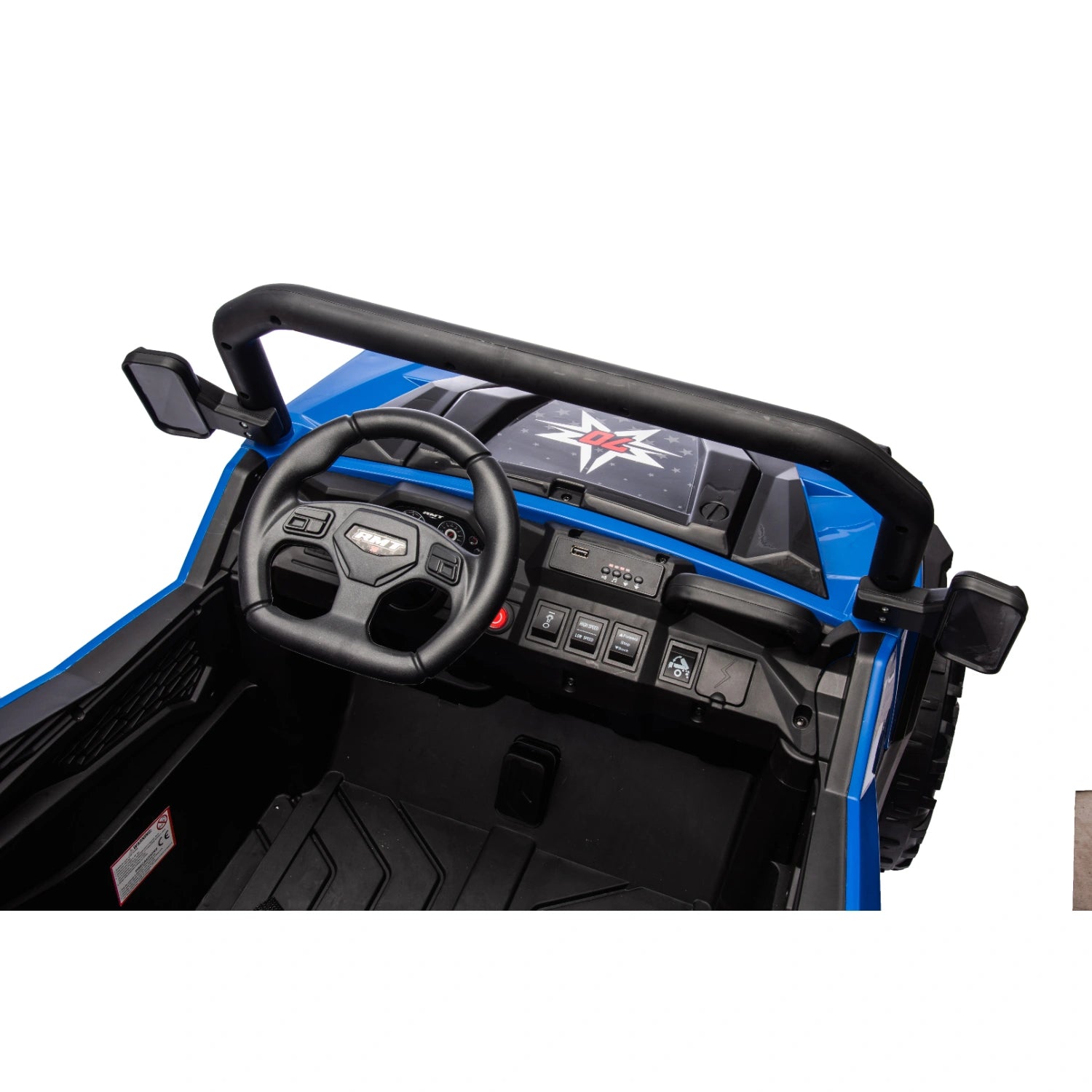 24V Kids Ride-On Dump Truck 4×4 – Electric Tipper Farm Truck with Leather Seat – Blue