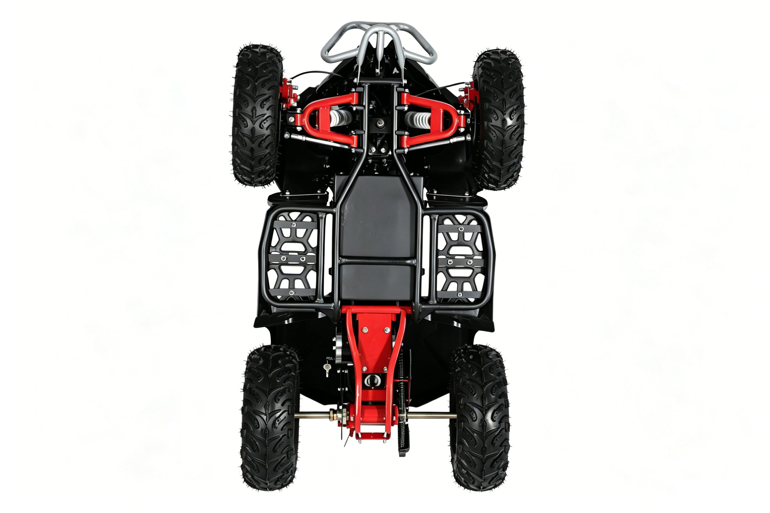 48V 1000W Kids Electric Quad Bike - High Power ATV (Black & Red)