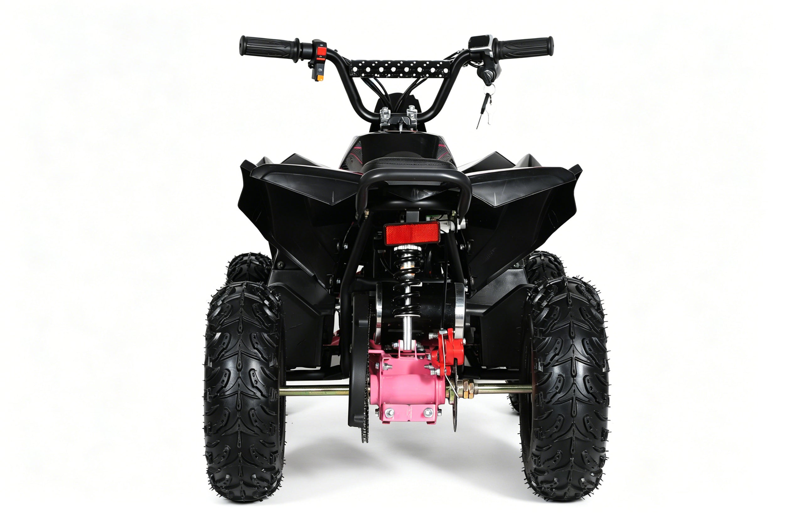 48V 1000W Kids Electric Quad Bike - High Power ATV (Black & Pink)