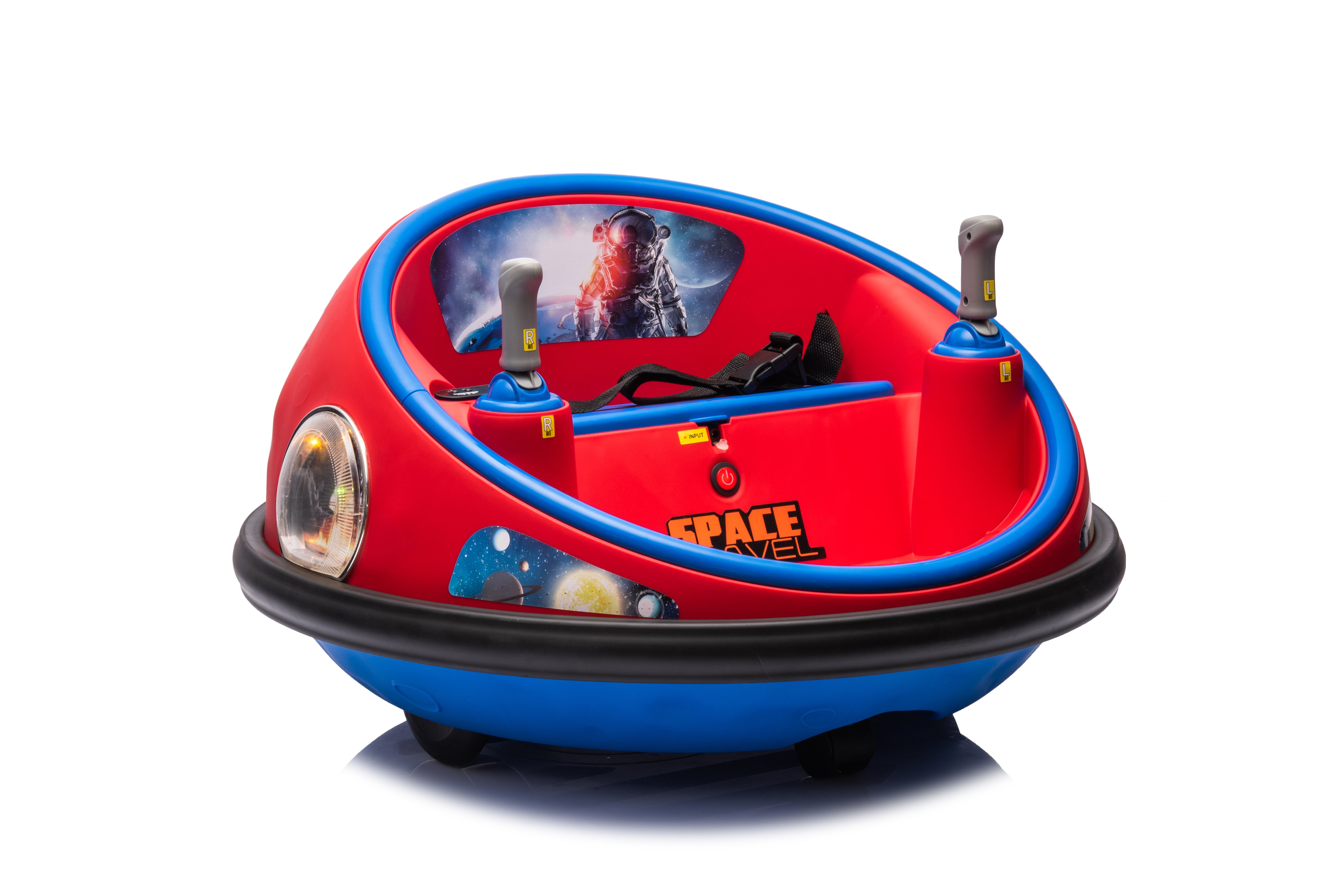 12V Kids Bumper Car – Red Ride-On for Toddlers