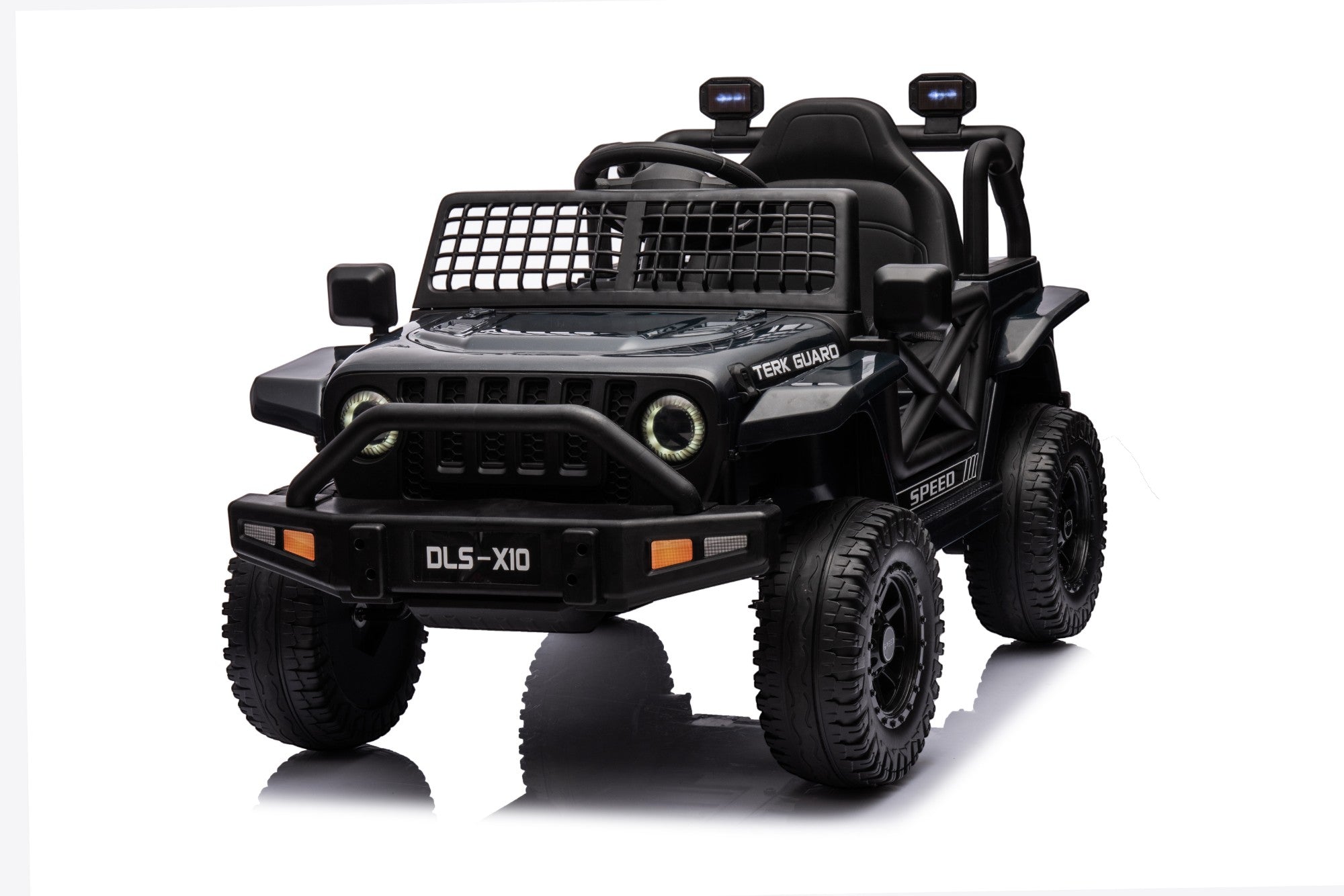 12V Jeep-Style Electric Ride-On Car for Kids – 1-Seater with Remote Control (Black)