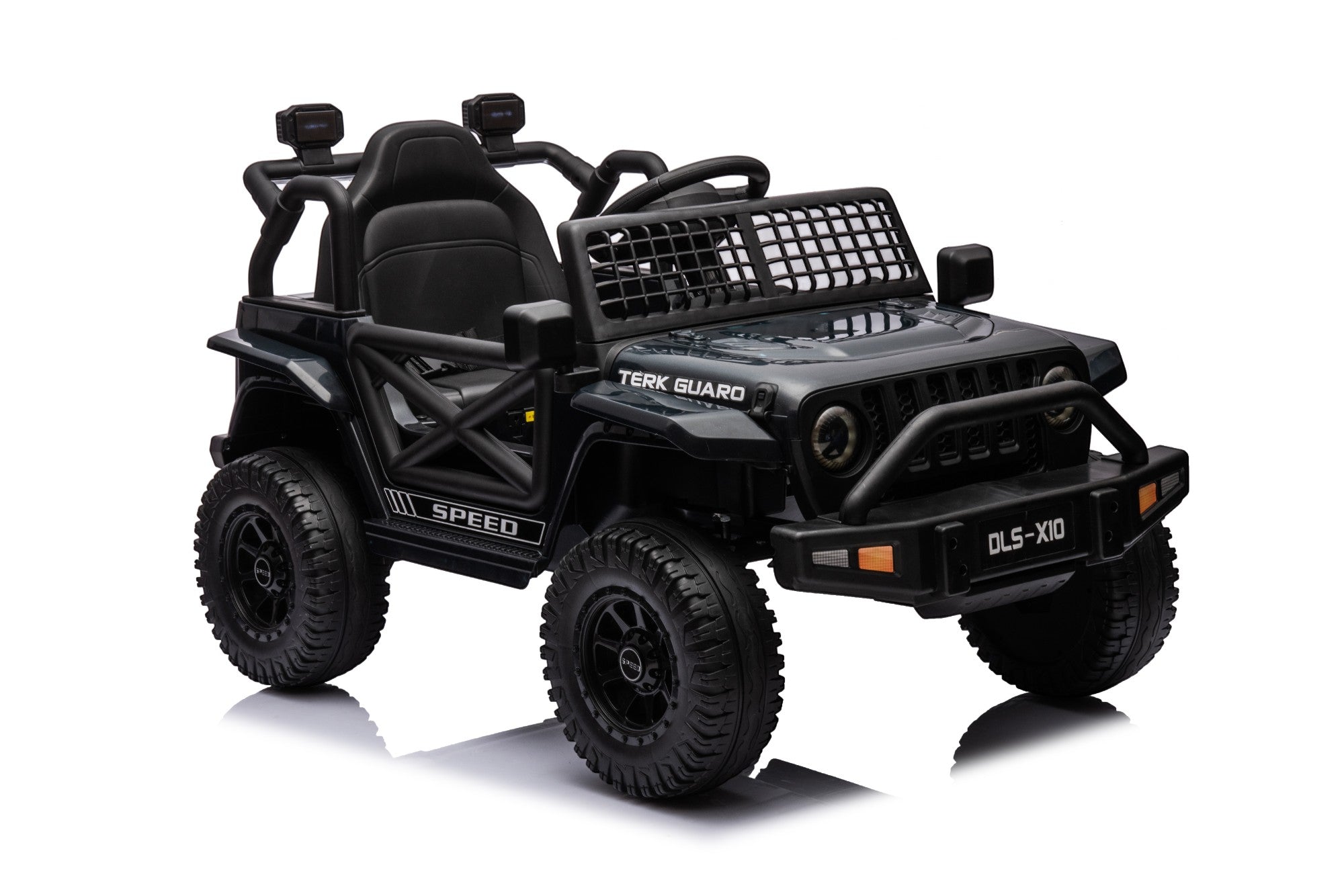 12V Jeep-Style Electric Ride-On Car for Kids – 1-Seater with Remote Control (Black)