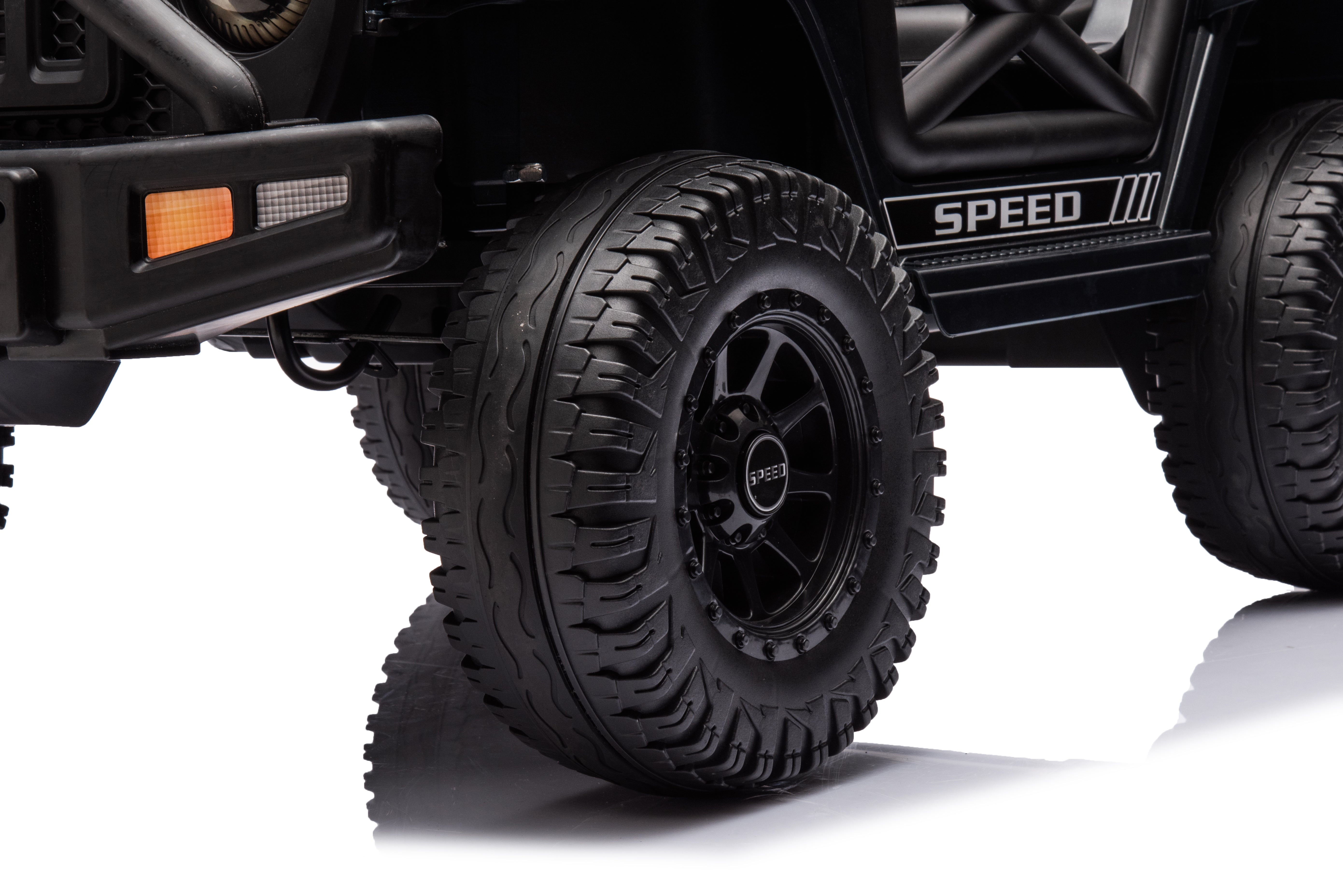 12V Jeep-Style Electric Ride-On Car for Kids – 1-Seater with Remote Control (Black)