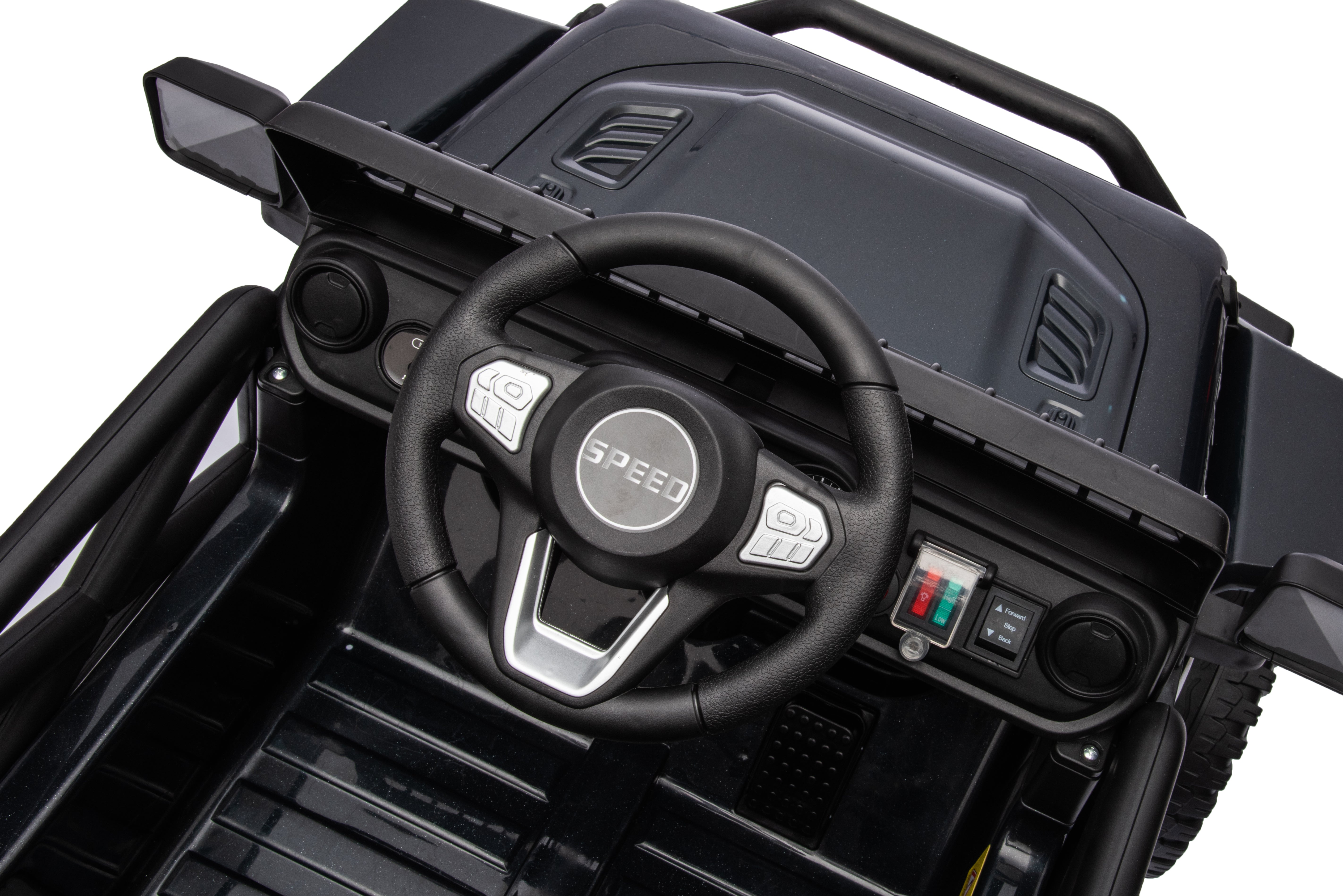 12V Jeep-Style Electric Ride-On Car for Kids – 1-Seater with Remote Control (Black)