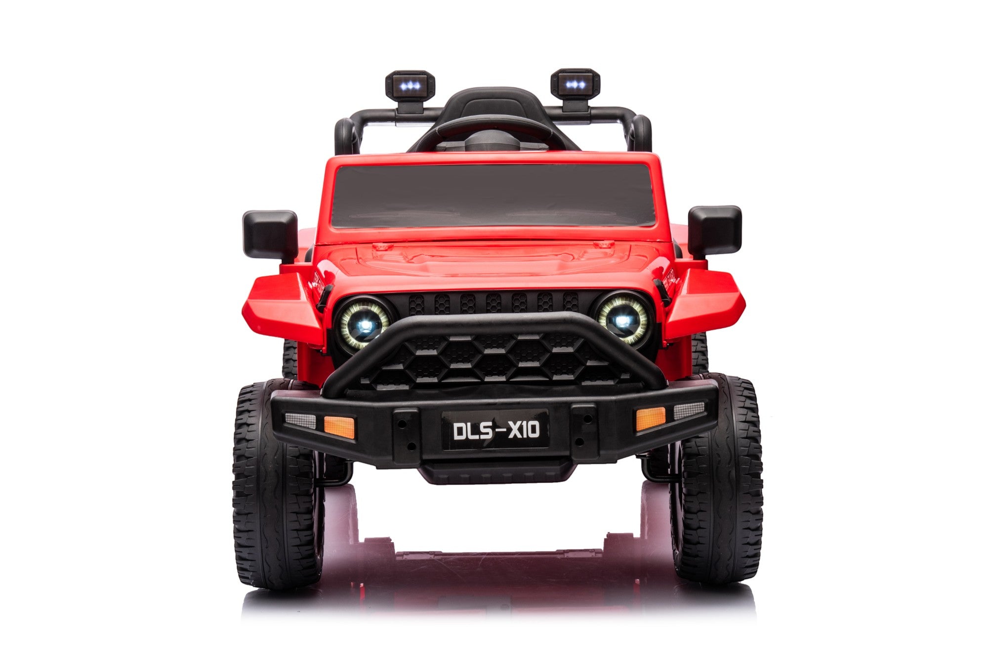 12V Jeep-Style Electric Ride-On Car for Kids – 1-Seater Red