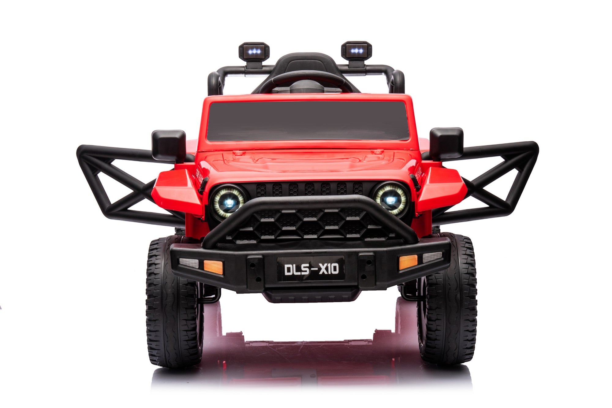 12V Jeep-Style Electric Ride-On Car for Kids – 1-Seater Red