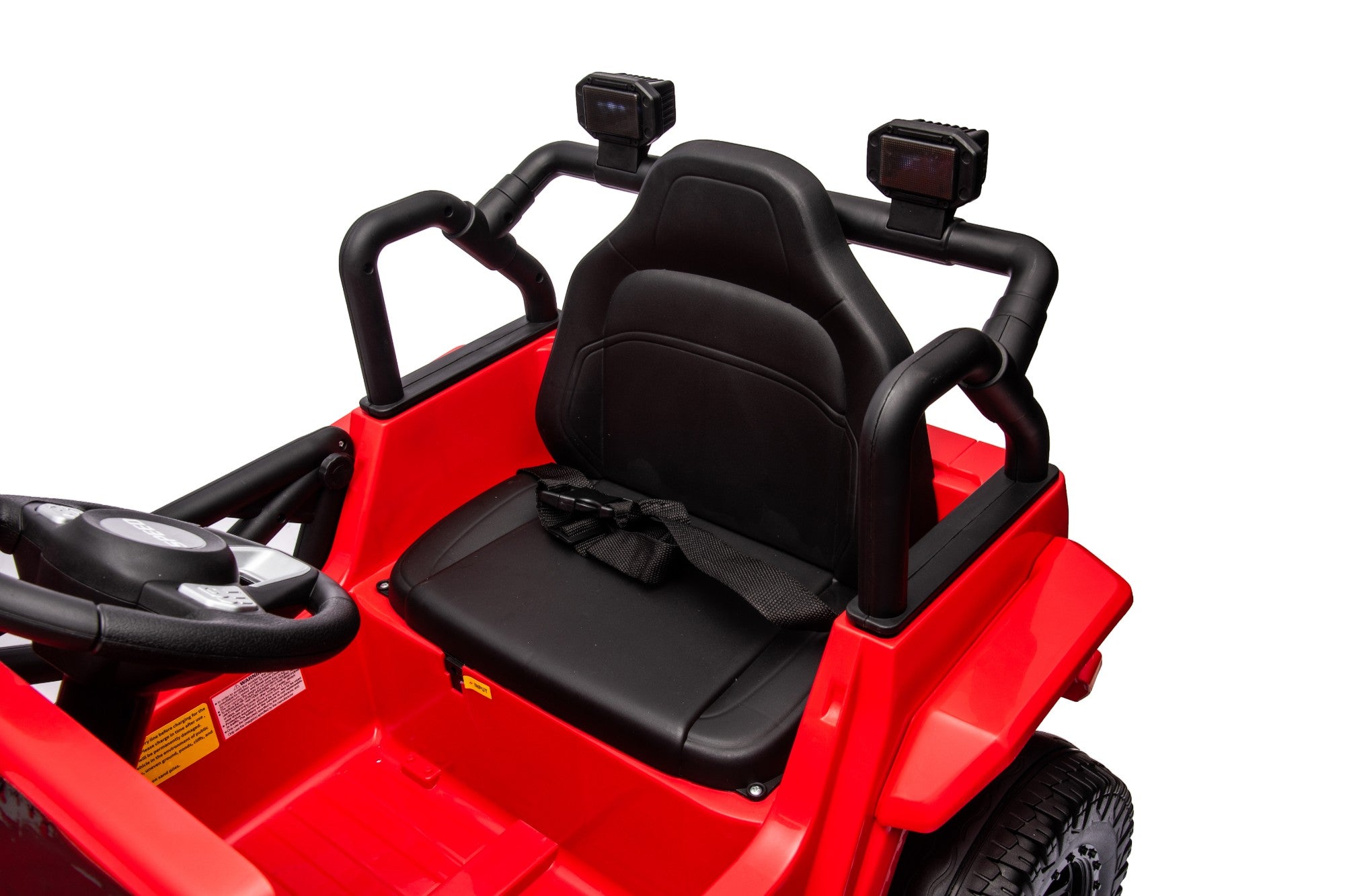 12V Jeep-Style Electric Ride-On Car for Kids – 1-Seater Red