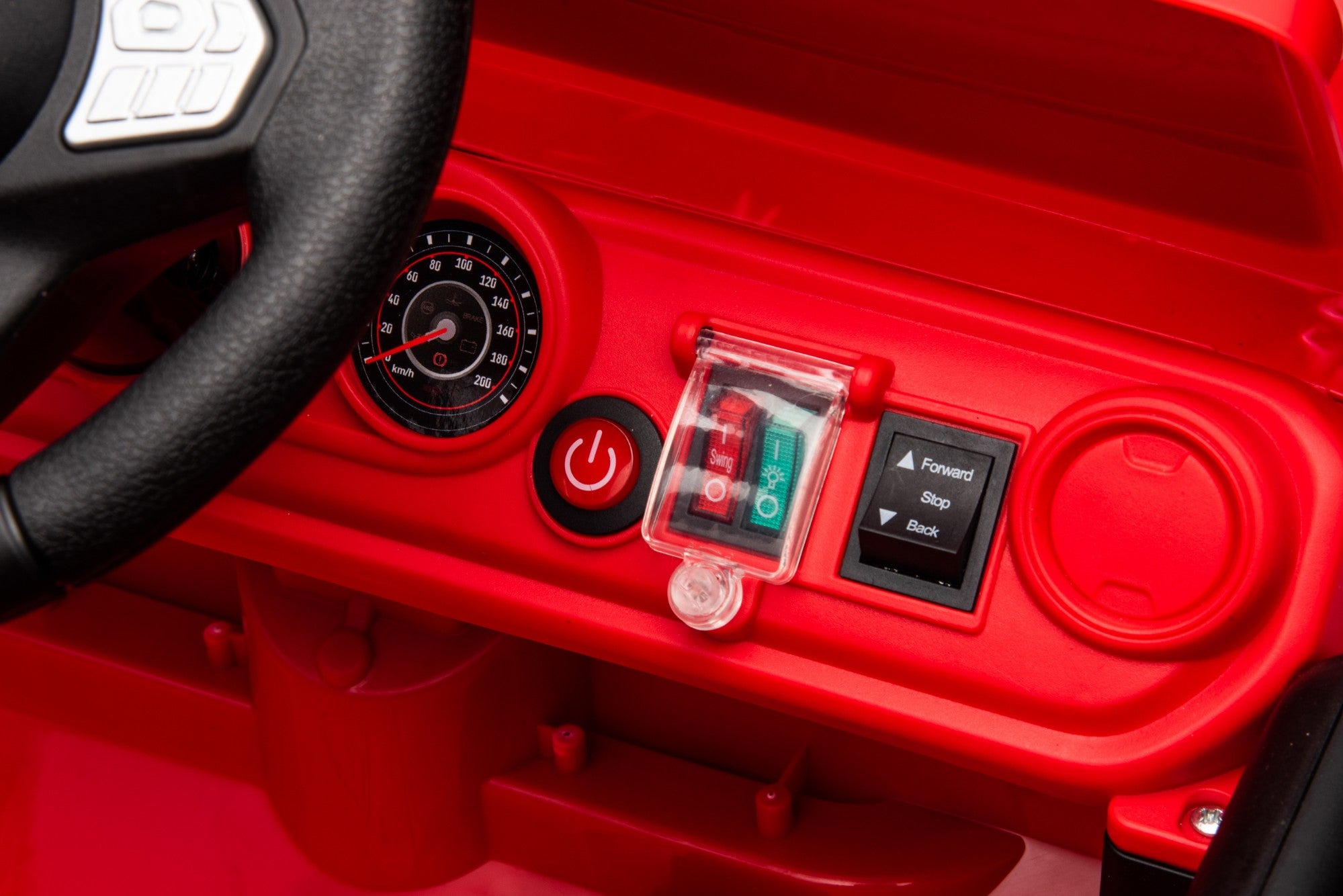 12V Jeep-Style Electric Ride-On Car for Kids – 1-Seater Red