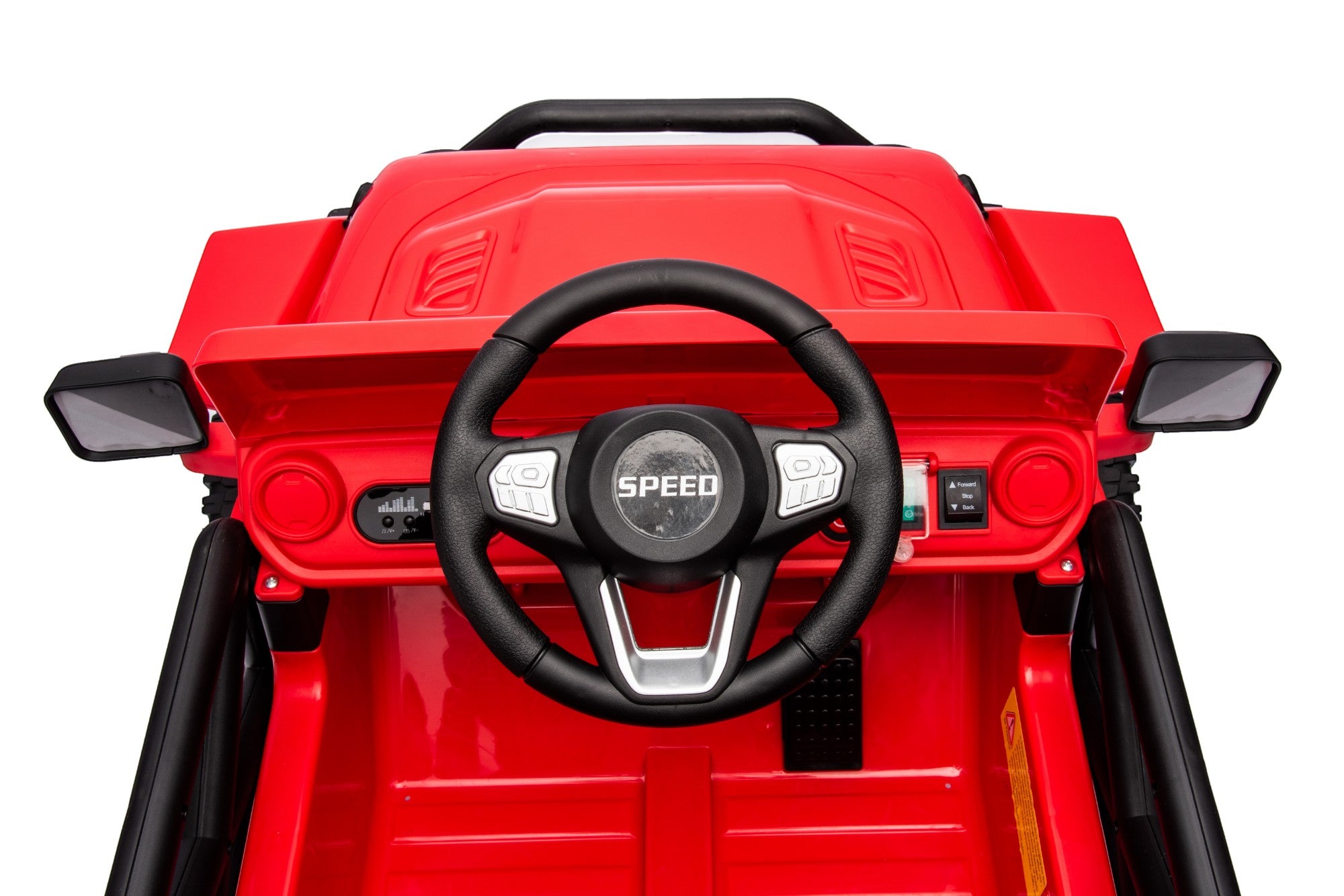12V Jeep-Style Electric Ride-On Car for Kids – 1-Seater Red