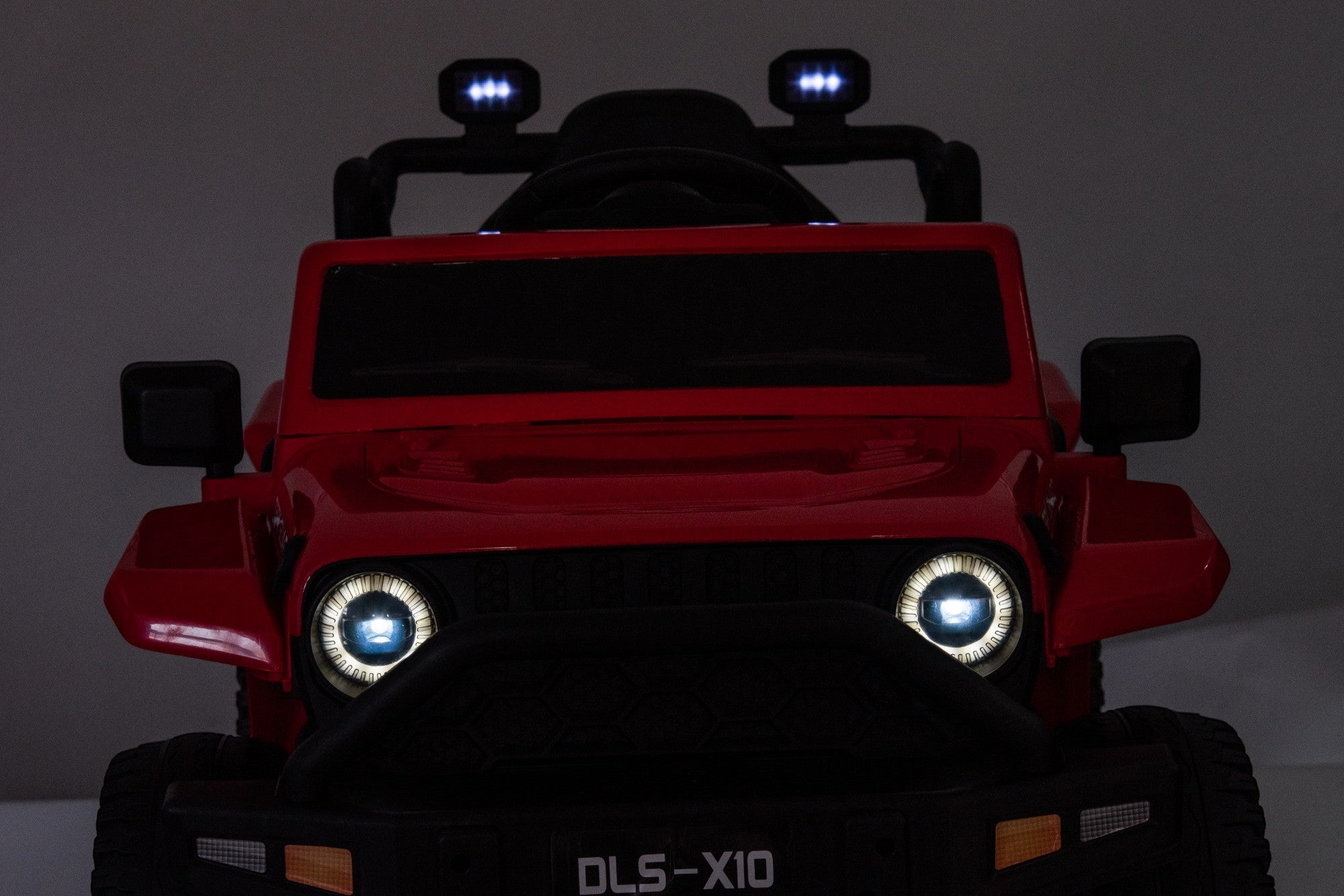 12V Jeep-Style Electric Ride-On Car for Kids – 1-Seater Red