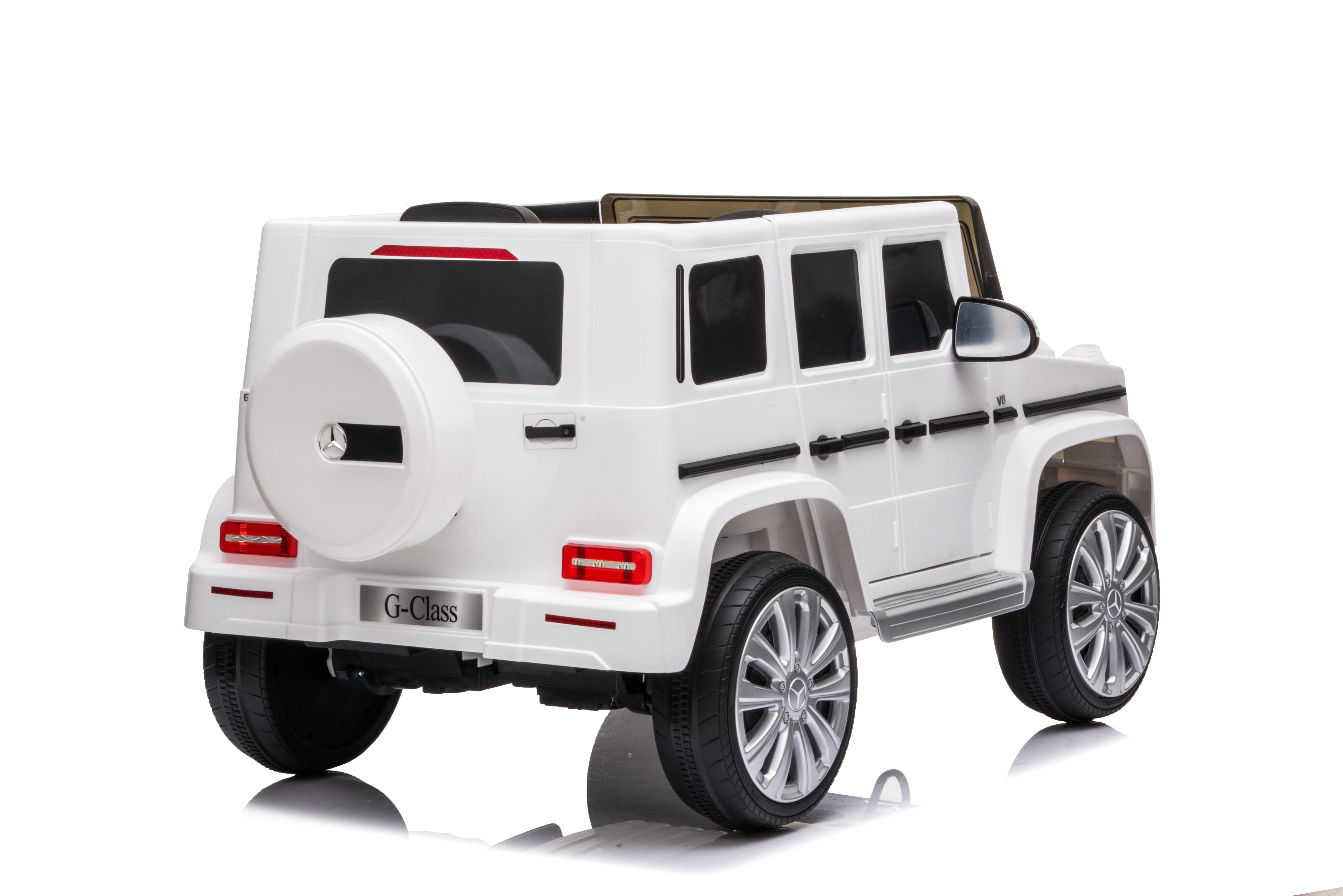 12V Licensed Mercedes G-Wagon G63 Kids Electric Ride-On Car – White